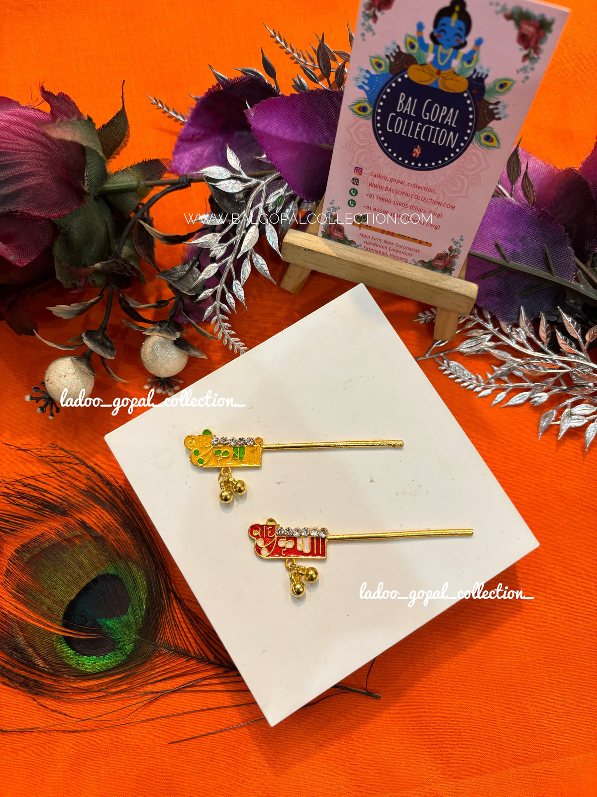 Radhe Krishna bansi for laddu gopal size 4-5-6