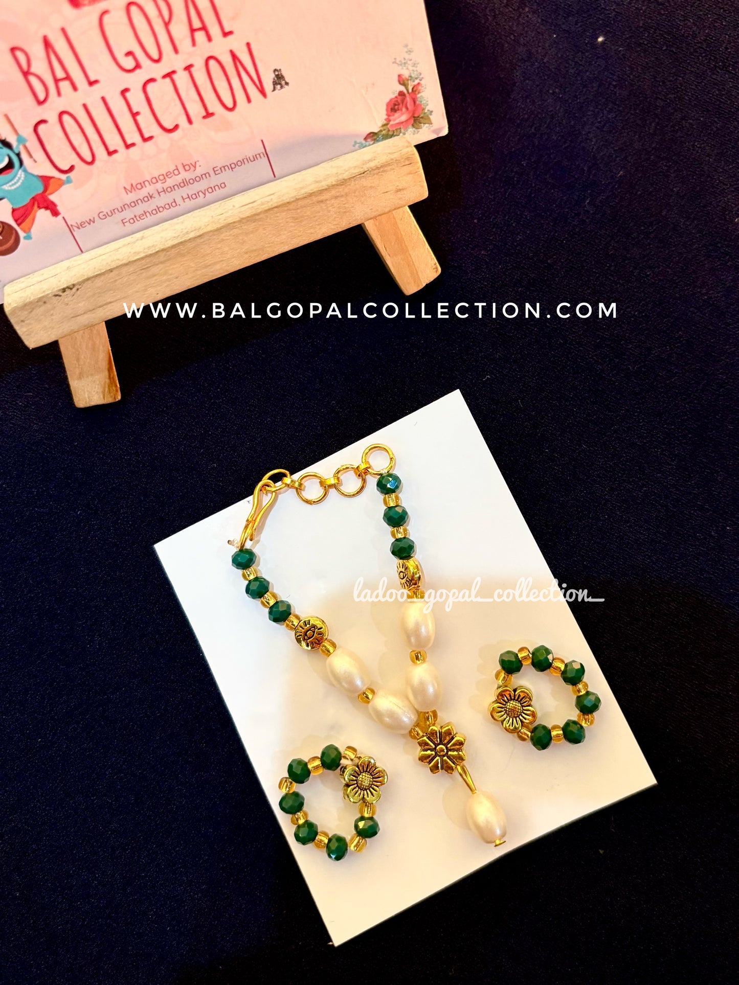 Mala with bangles set for laddu gopal size 2-3-4