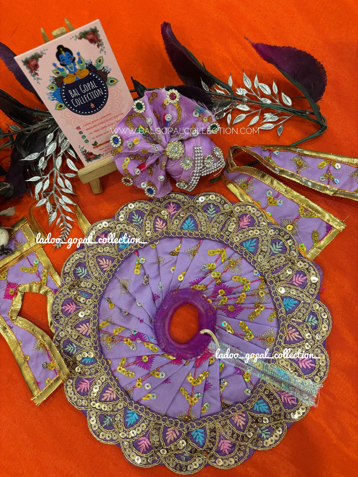 Summer poshak with pagdi for laddu gopal