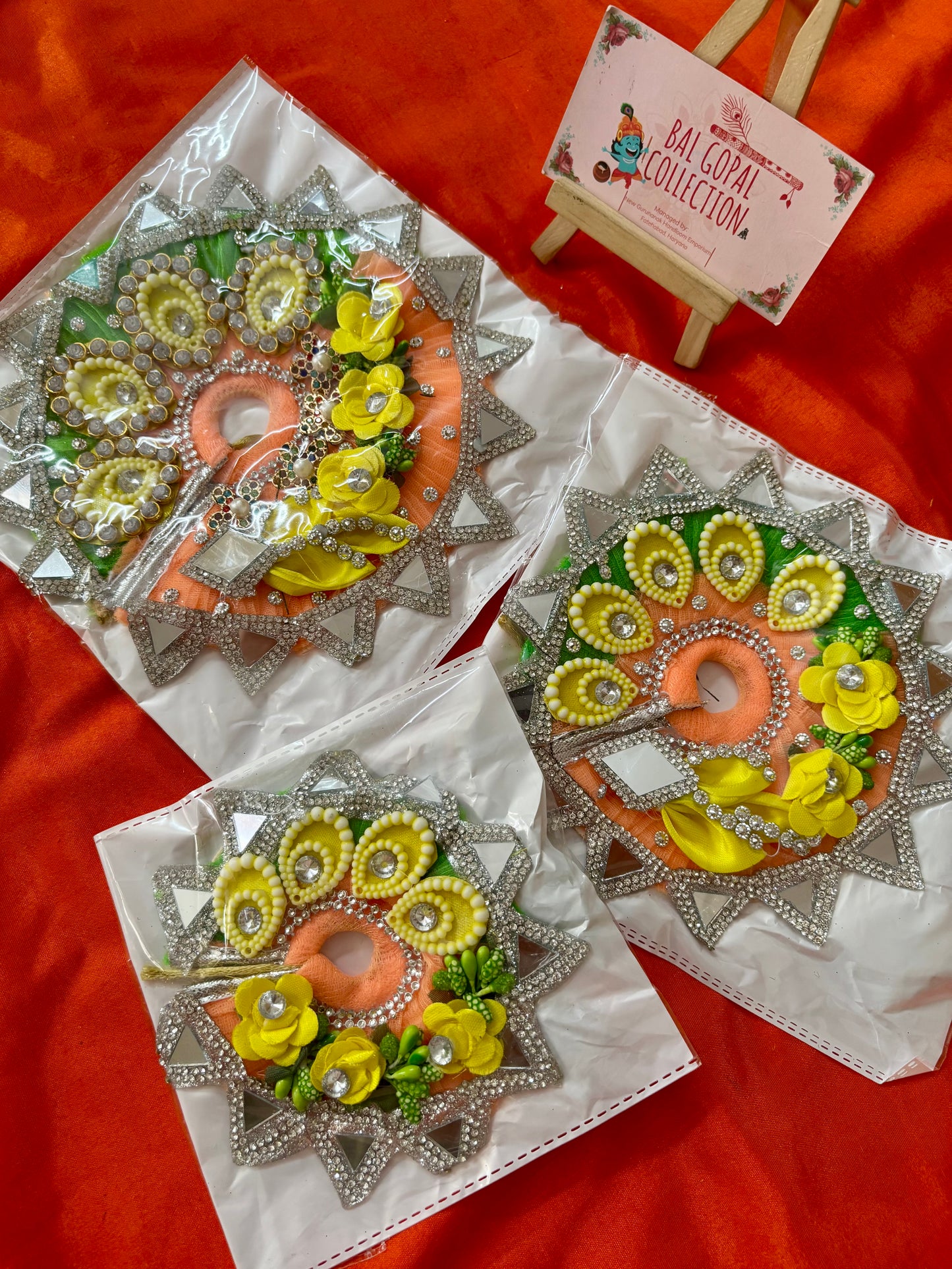 Heavy handwork poshak for laddu gopal size 6