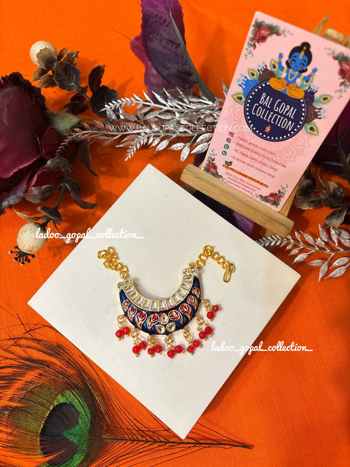 Meenakari mala for laddu gopal size 4-5-6