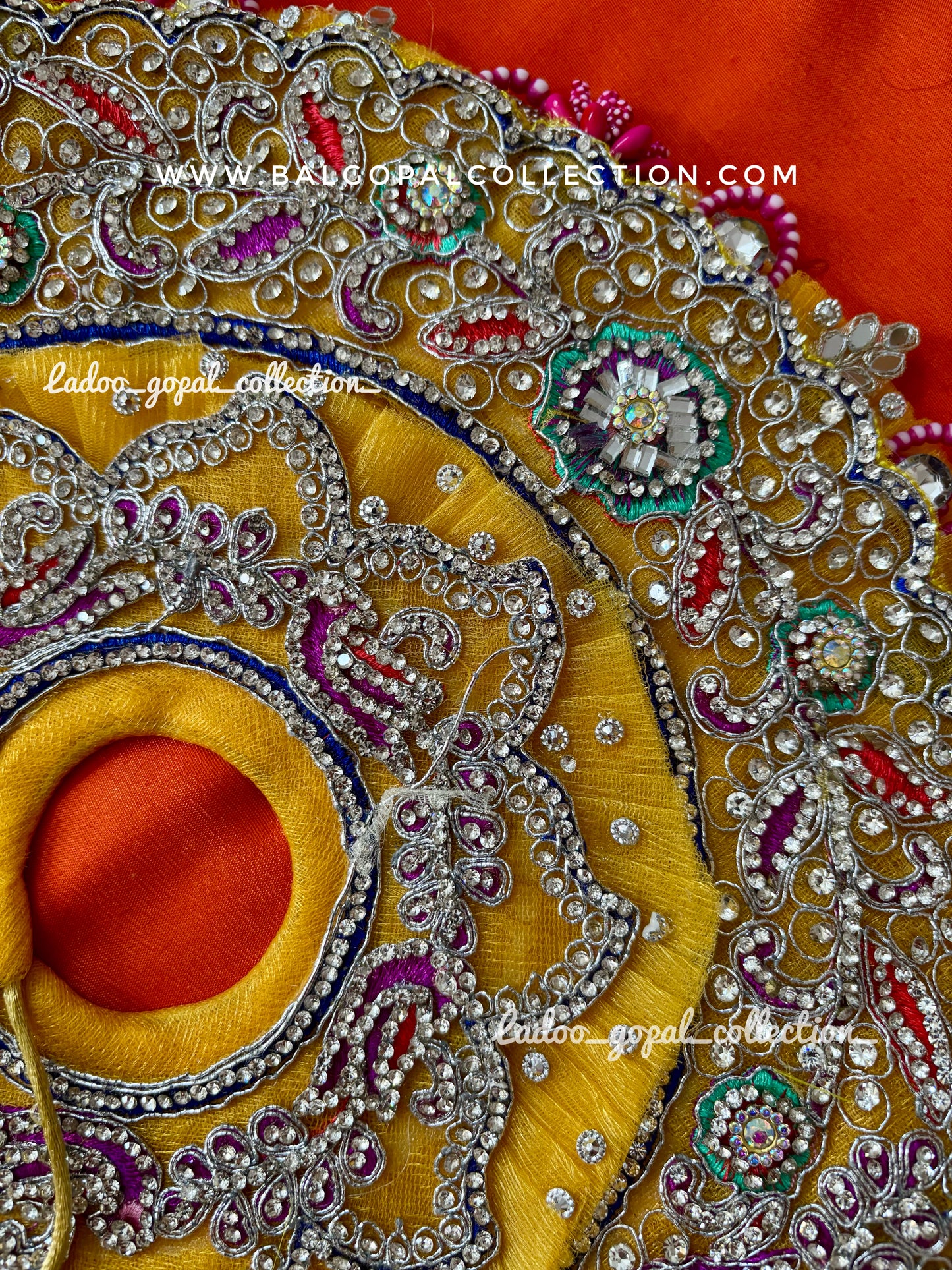 Heavy handwork poshak for laddu gopal