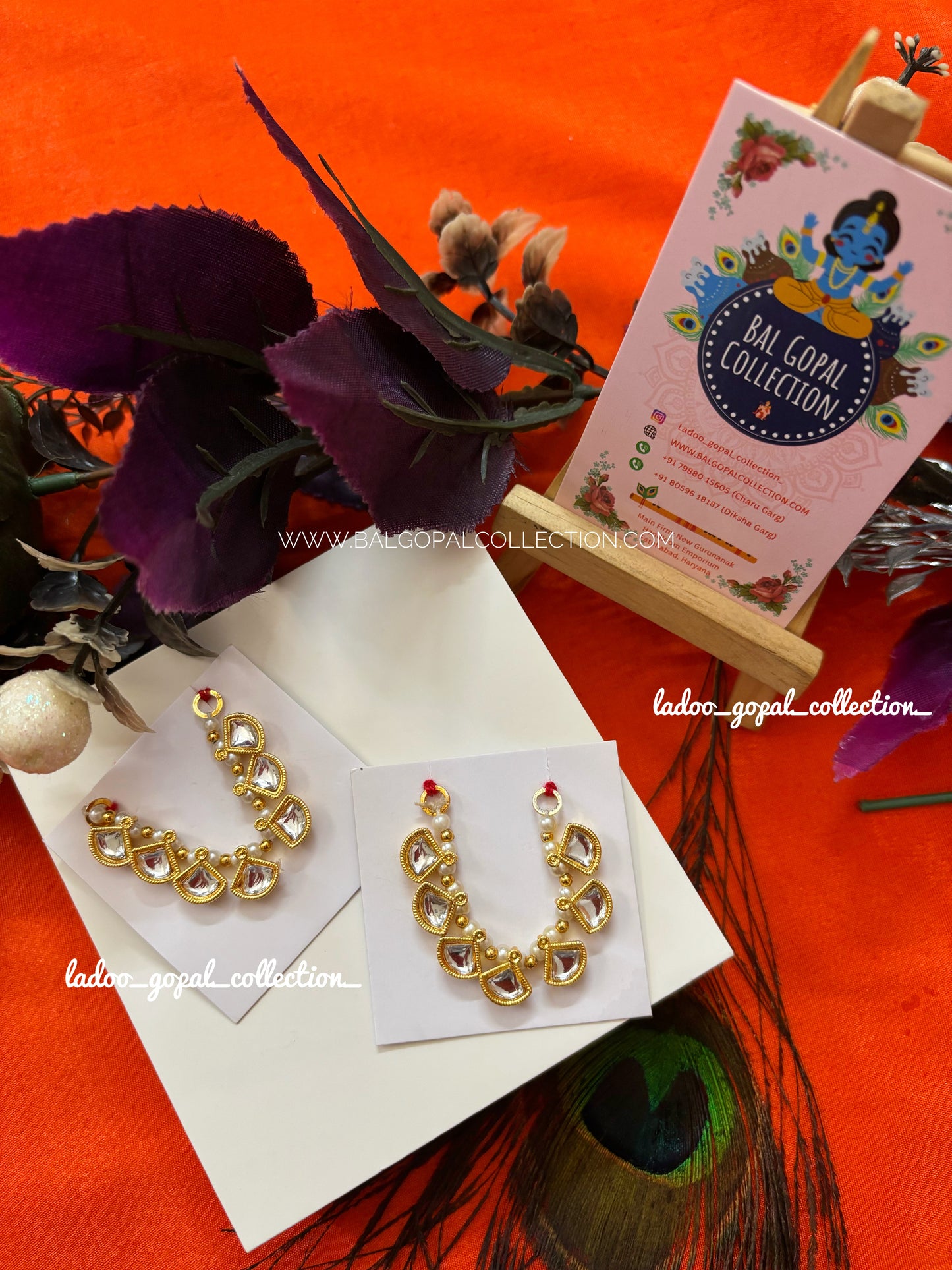 Small kundan mala for laddu gopal size 1-2-3-4
