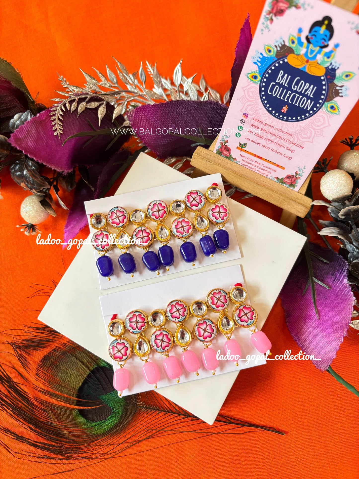 Gulabi kamarbandh for radha krishna (2 pcs)