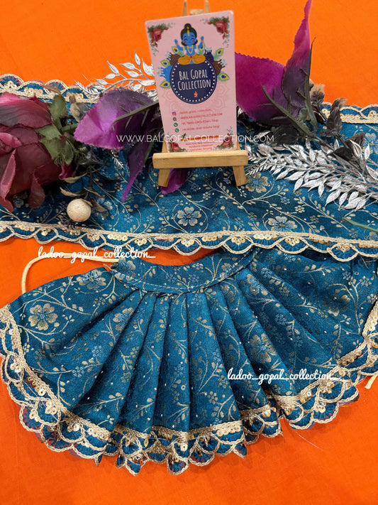Premium blue lehnga for mata rani
