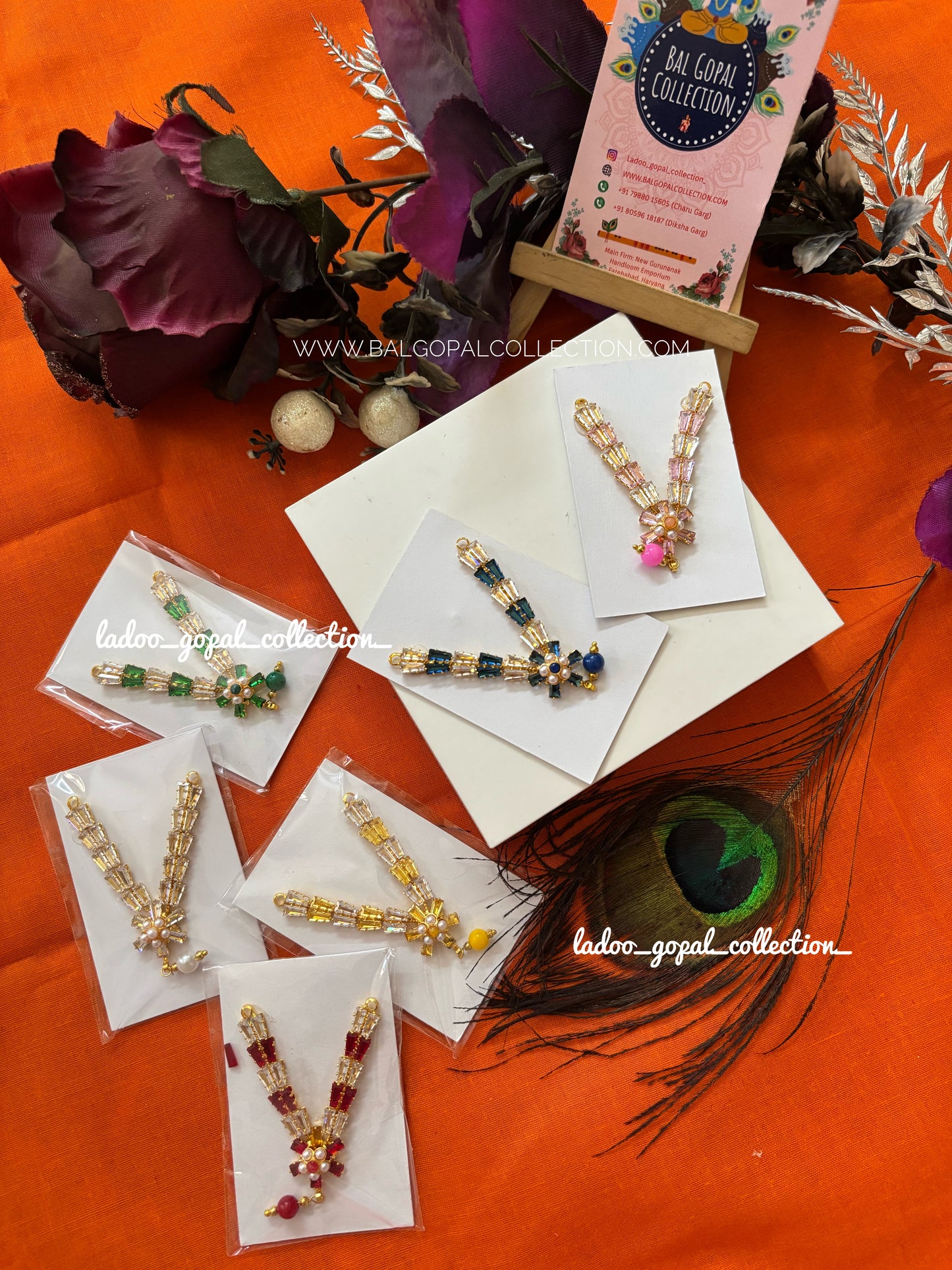 Stone AD mala for laddu gopal