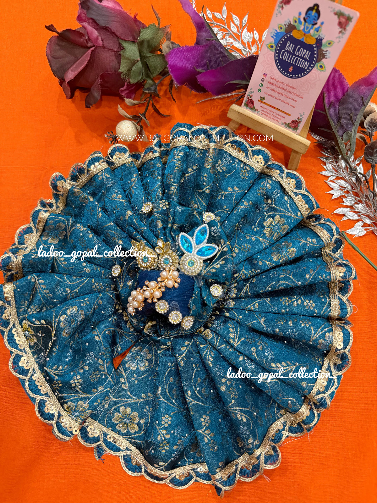 Premium blue poshak for laddu gopal