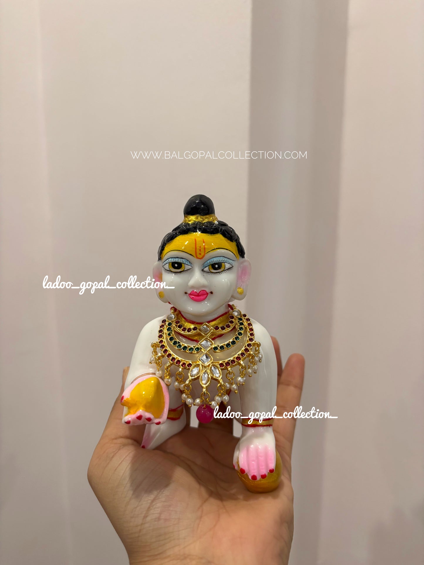 Heavy meenakari mala for laddu gopal