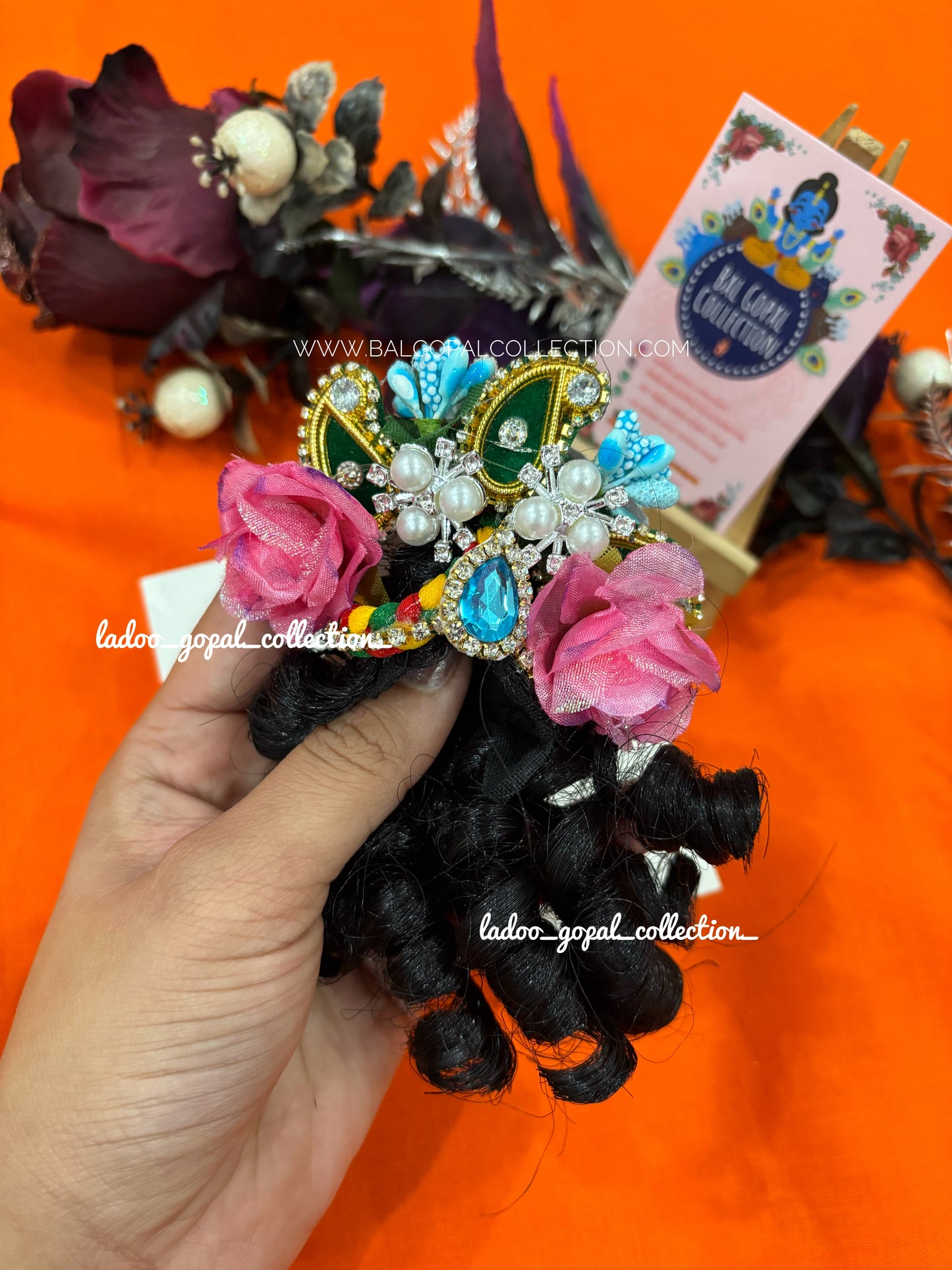 Heavy kesh for laddu gopal size 4-5