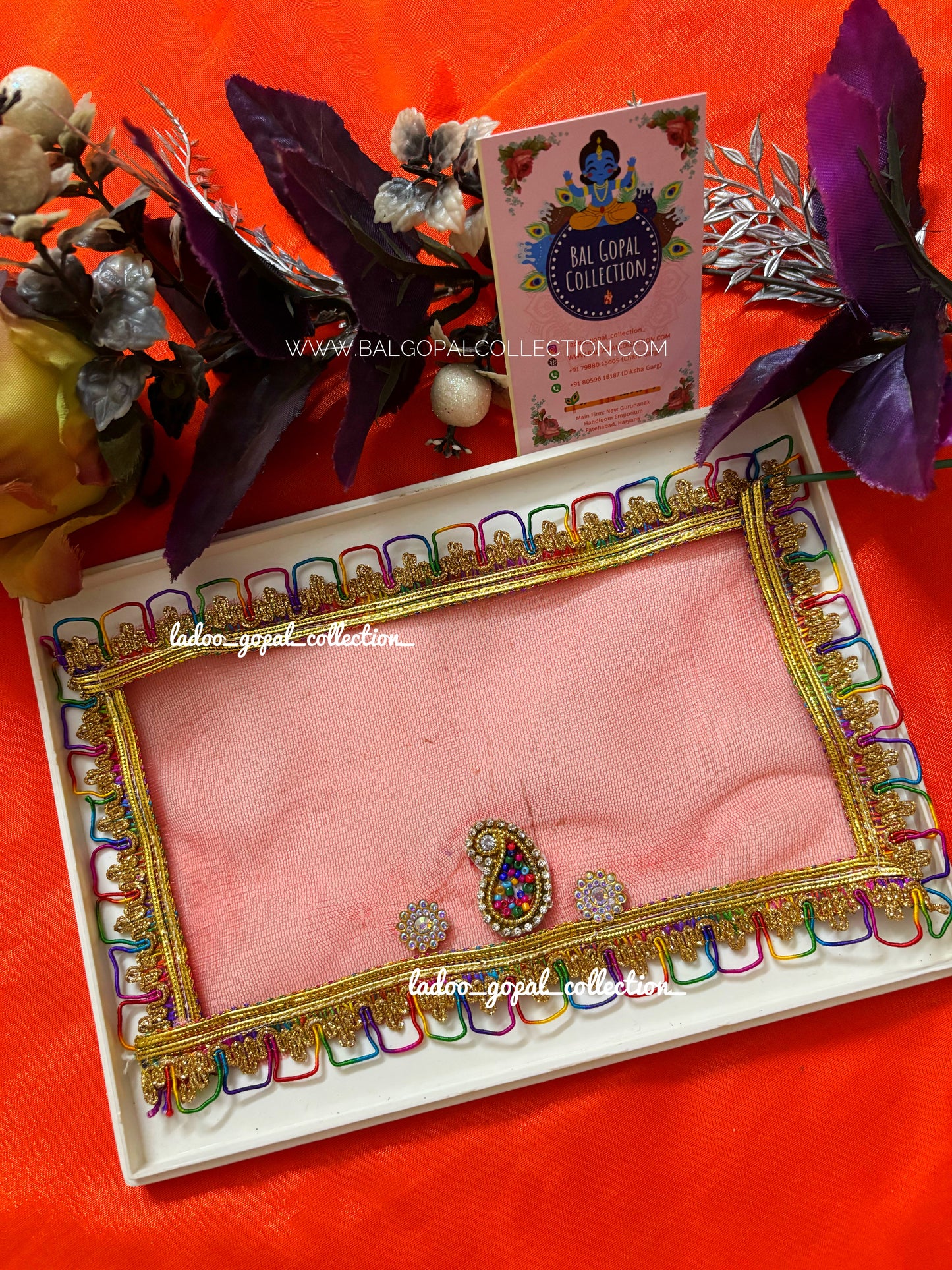 Dupatta for radha rani (set of 2)