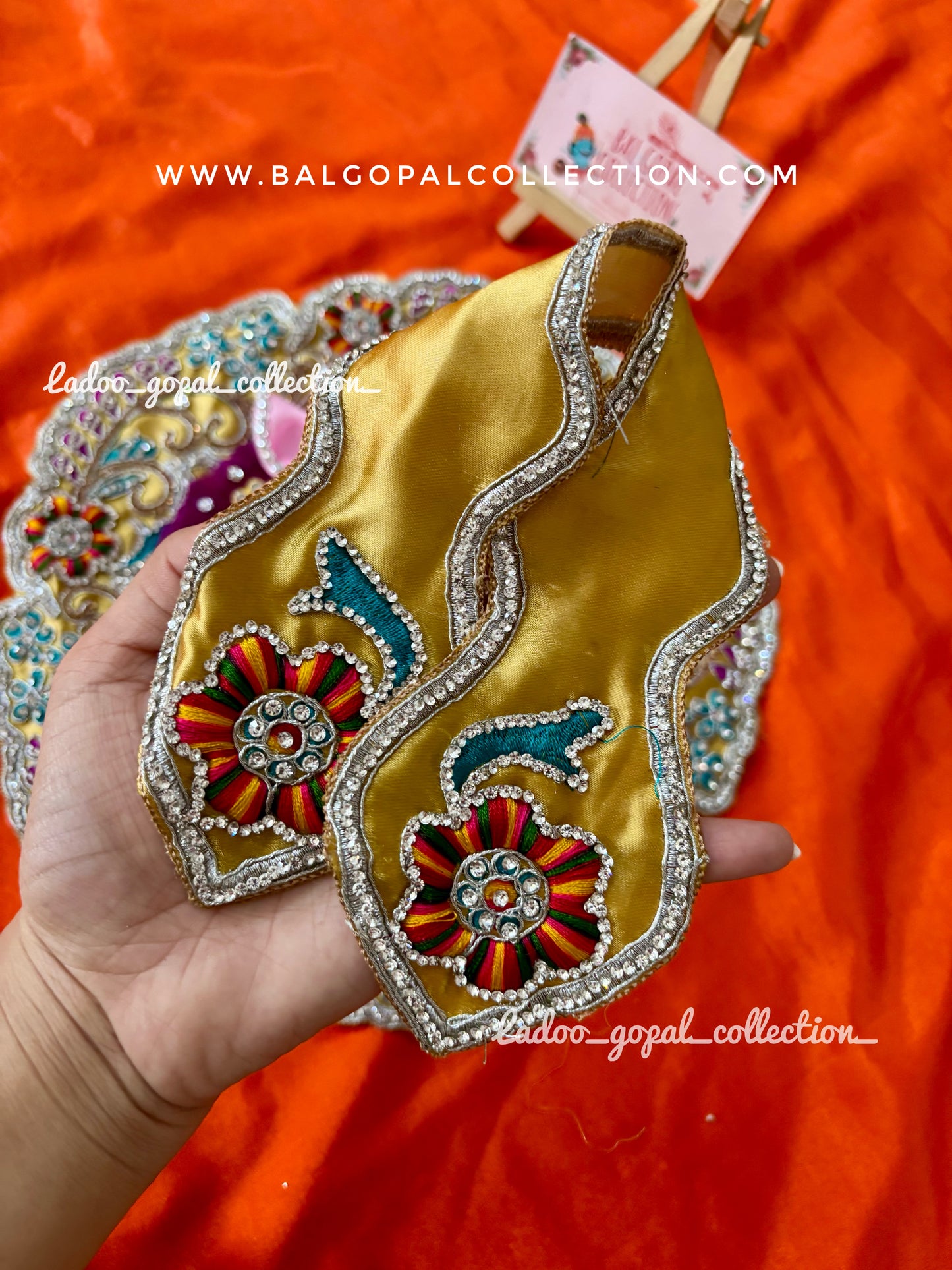 Heavy handwork poshak for laddu gopal