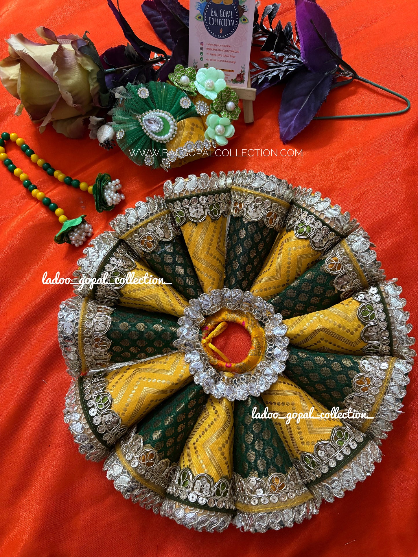 Cone dress with pagdi for laddu gopal