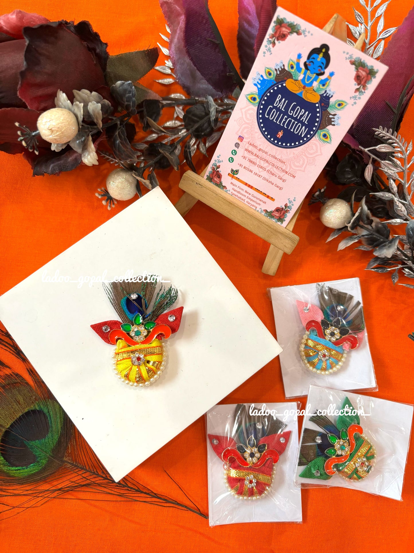Peacock paag for laddu gopal