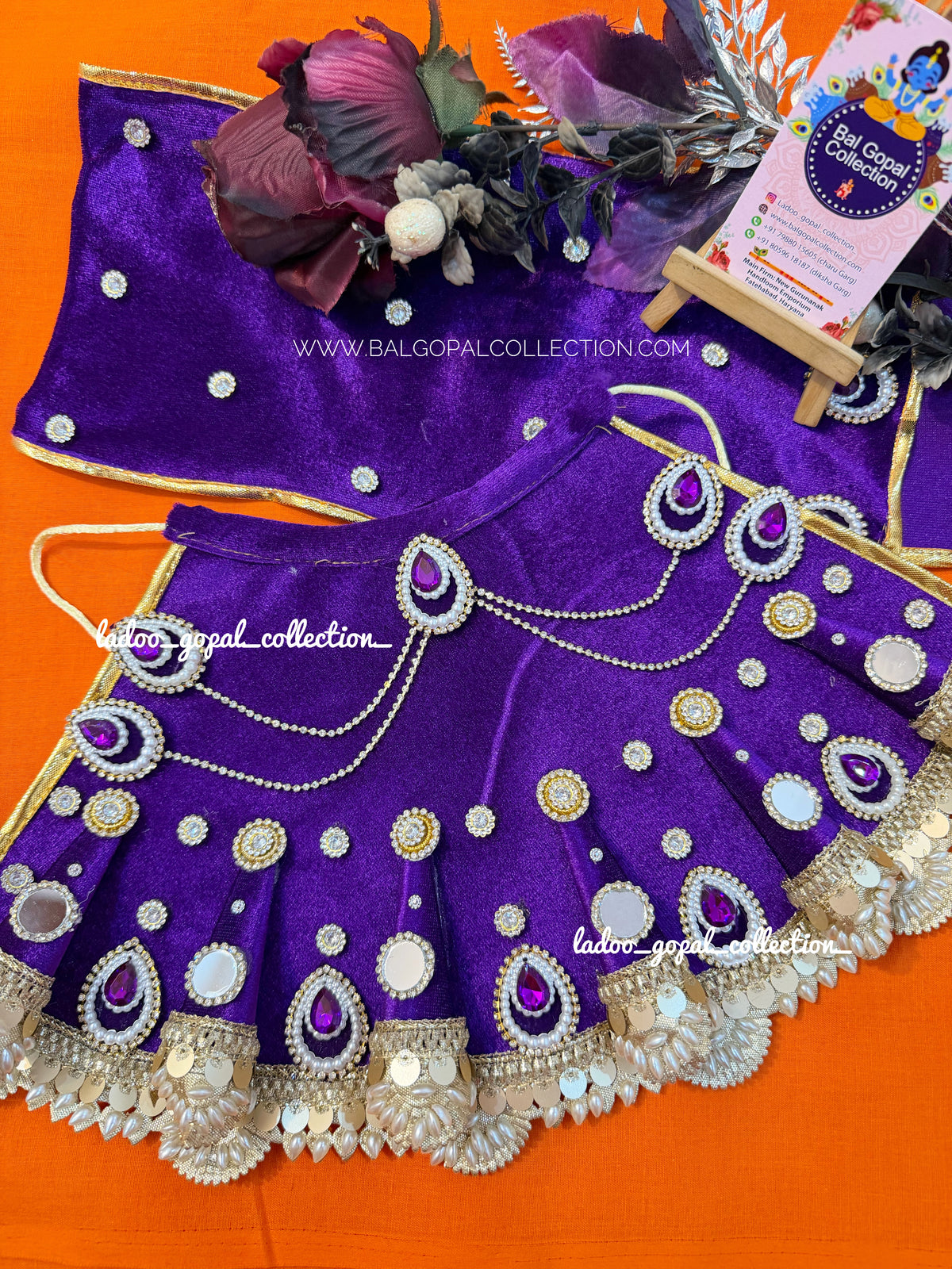 Premium purple lehnga for mata rani