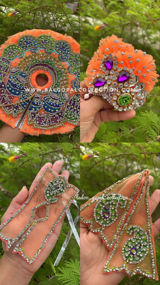 Heavy handwork poshak for laddu gopal