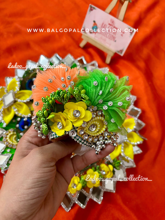 Heavy handwork poshak for laddu gopal size 6