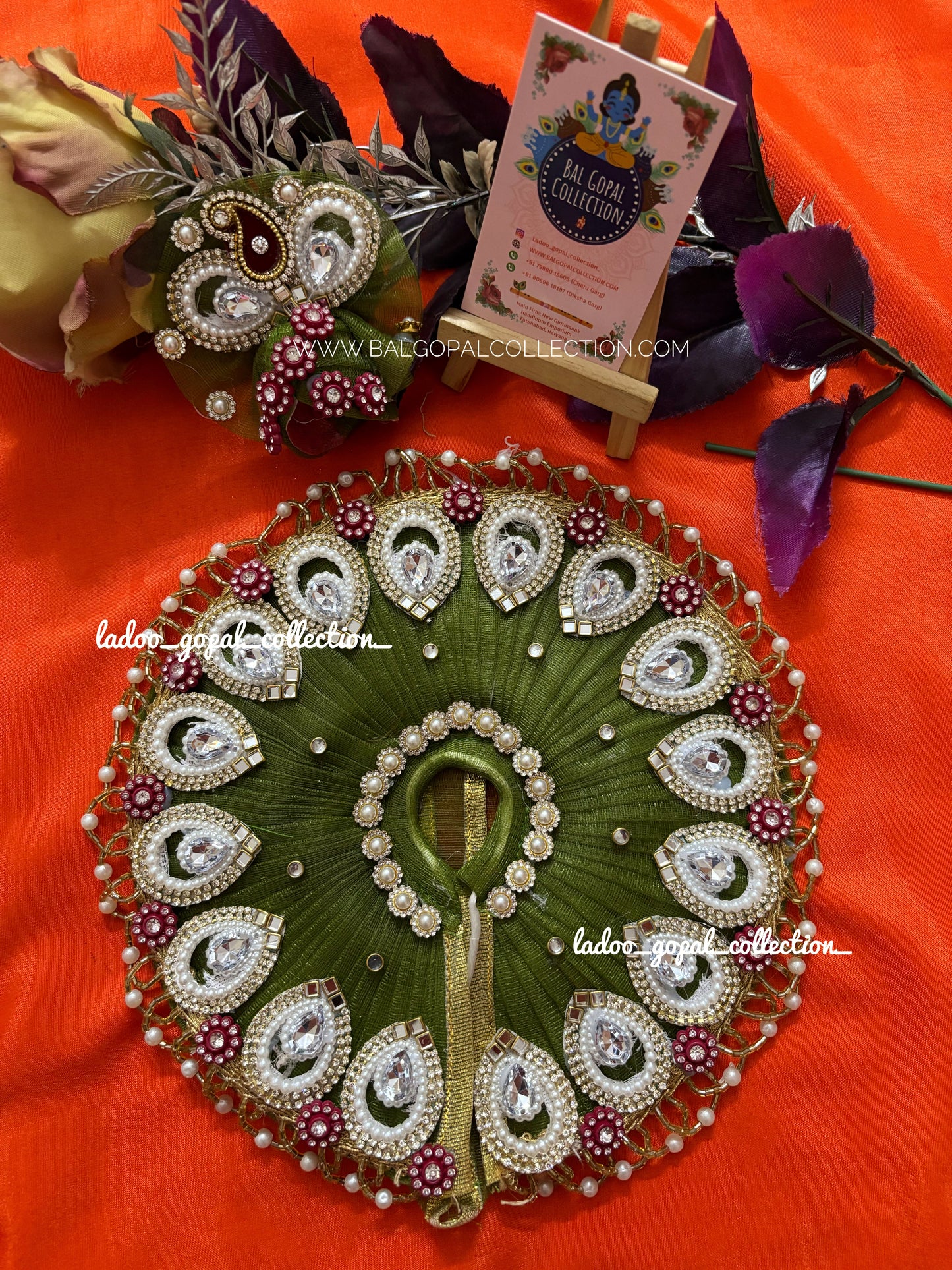 Heavy poshak for laddu gopal with pagdi