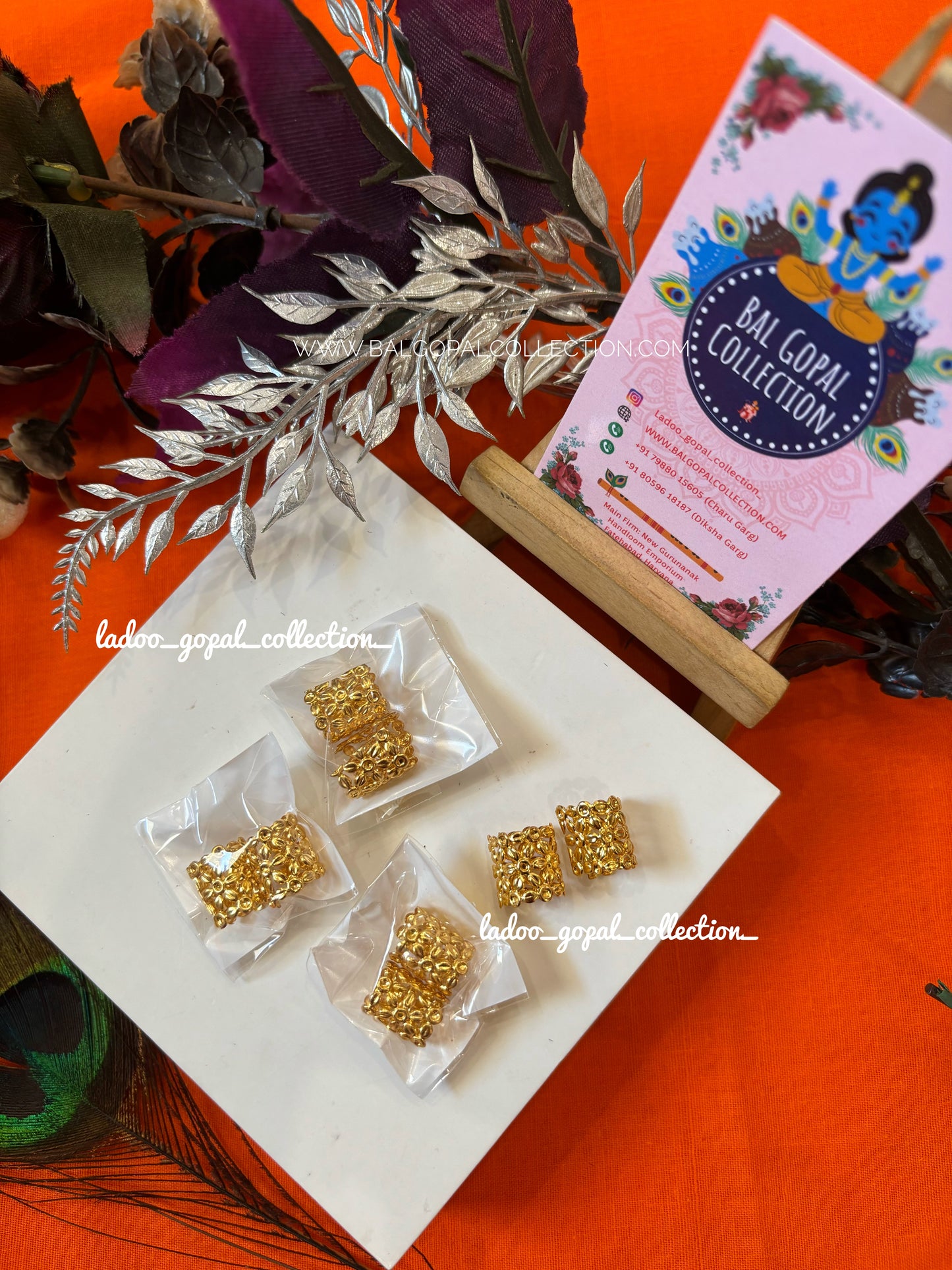 Golden bangles for laddu gopal size 0-1-2