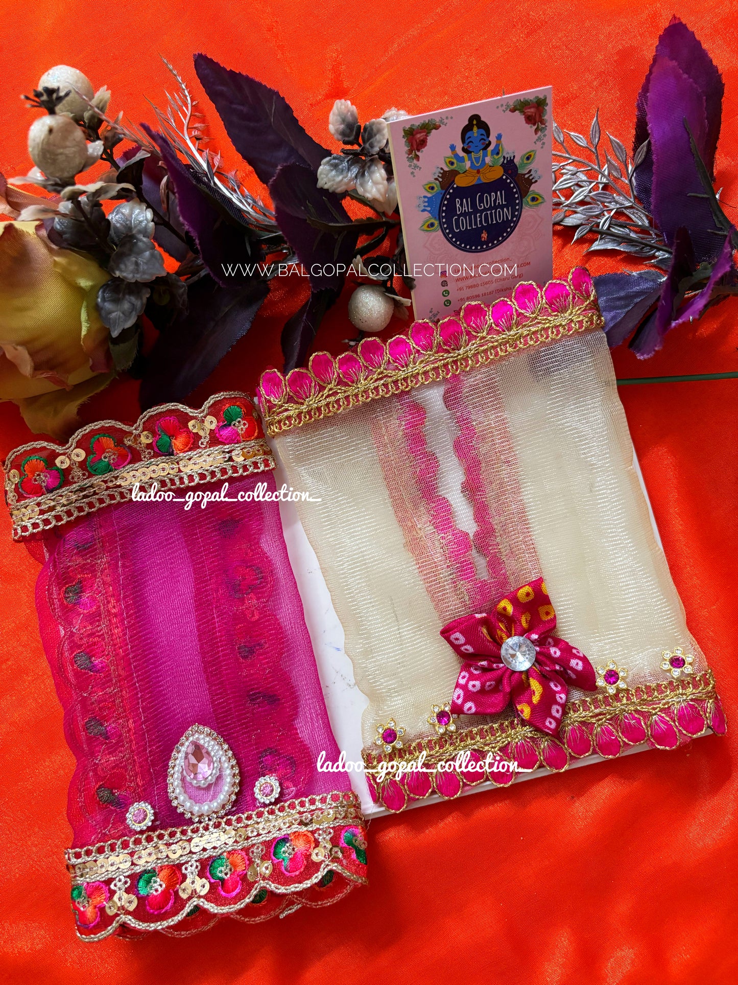 Dupatta for radha rani (set of 2)