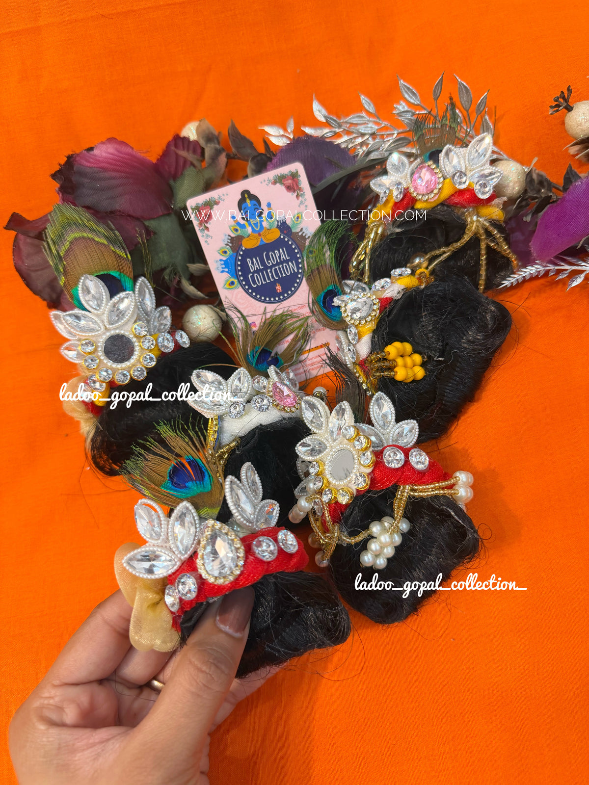 Laddu Gopal heavy kesh size 1-2-3