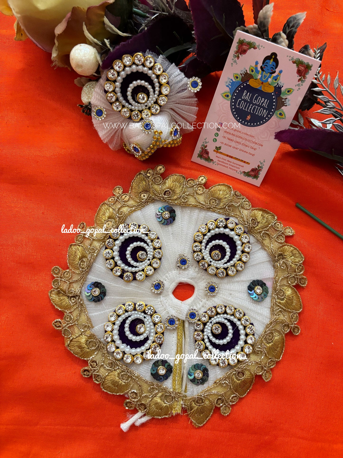 White poshak for laddu gopal size 2-3