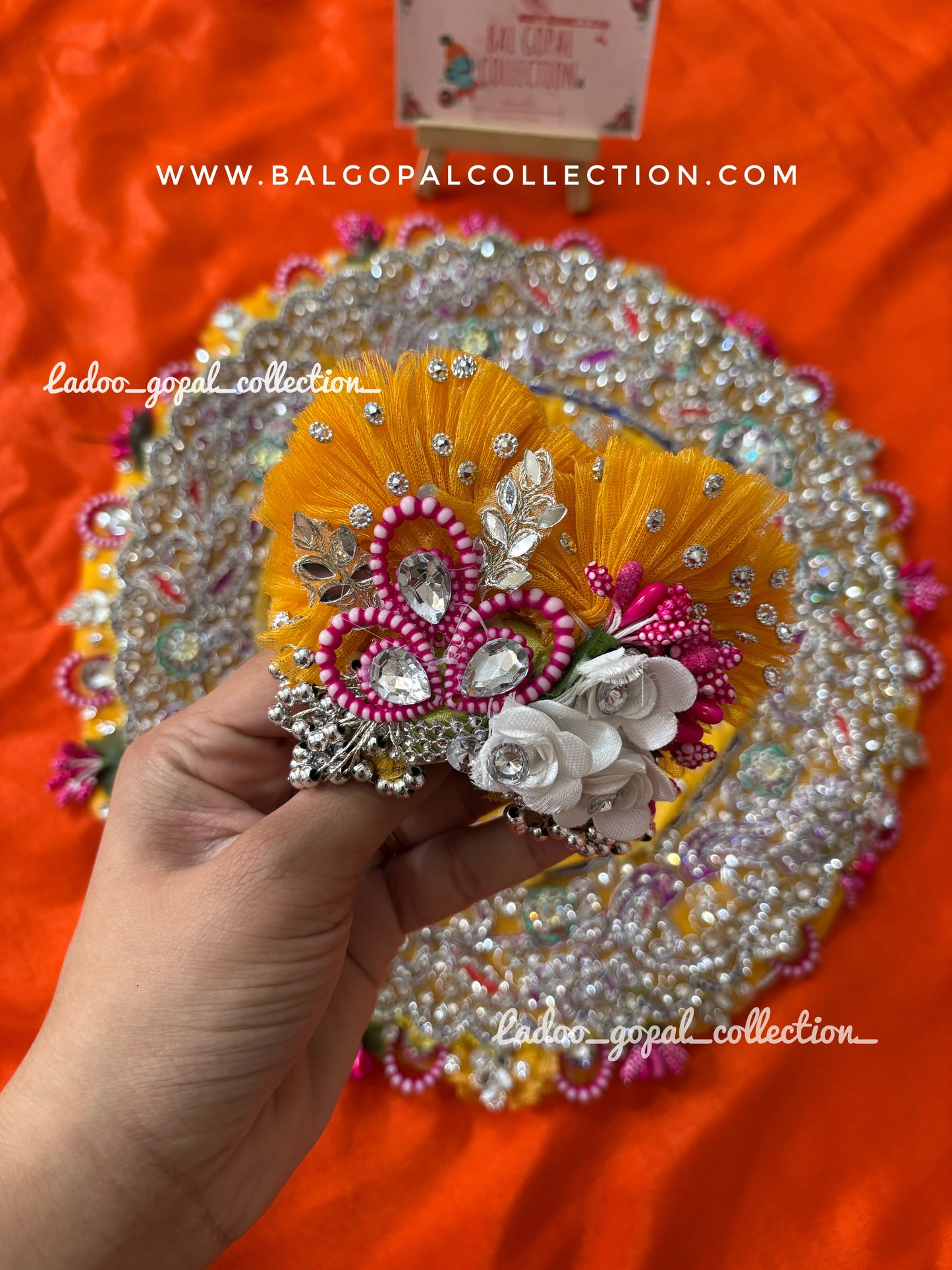 Heavy handwork poshak for laddu gopal