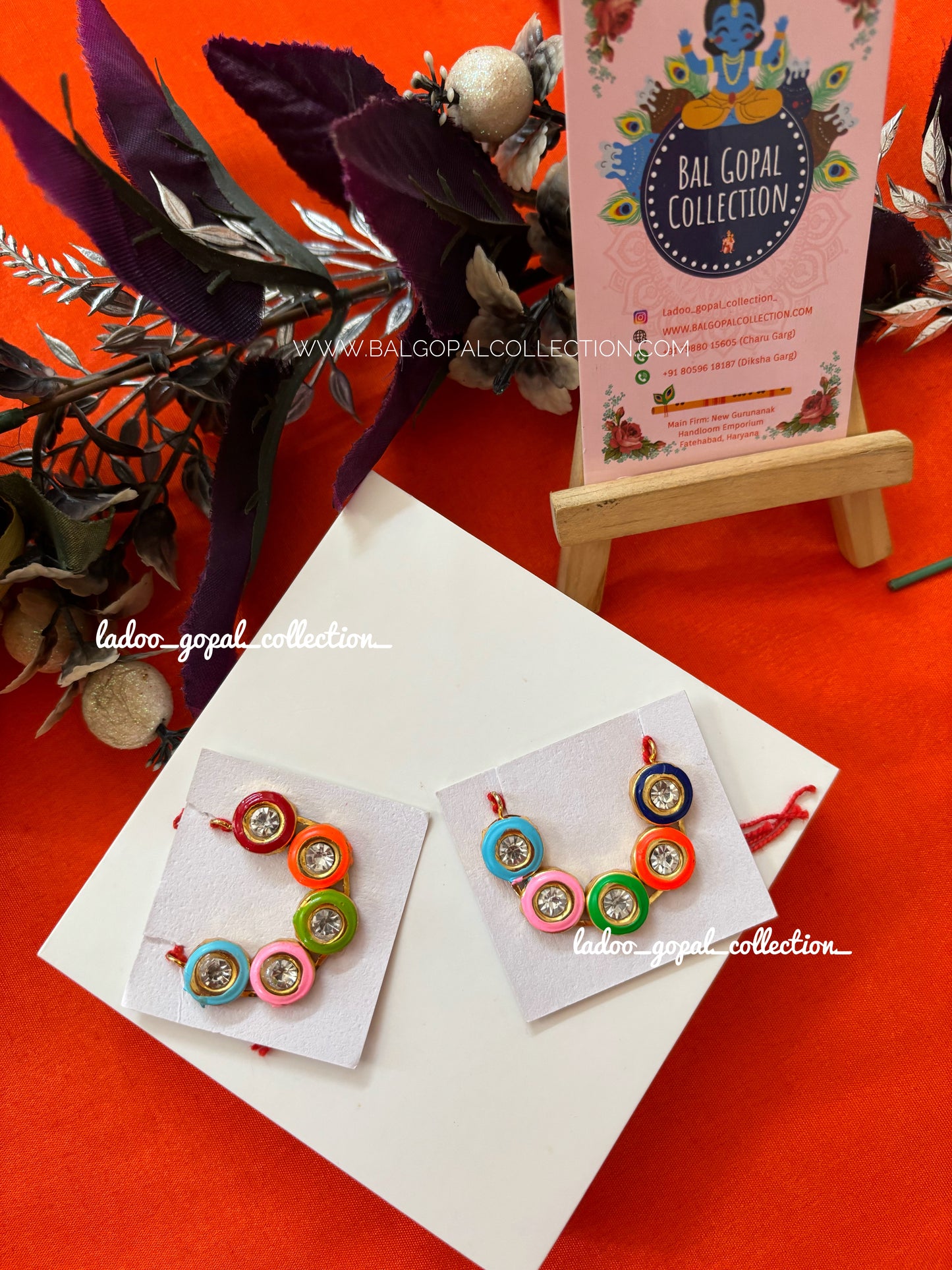Colorful mala for laddu gopal size 1-2-3