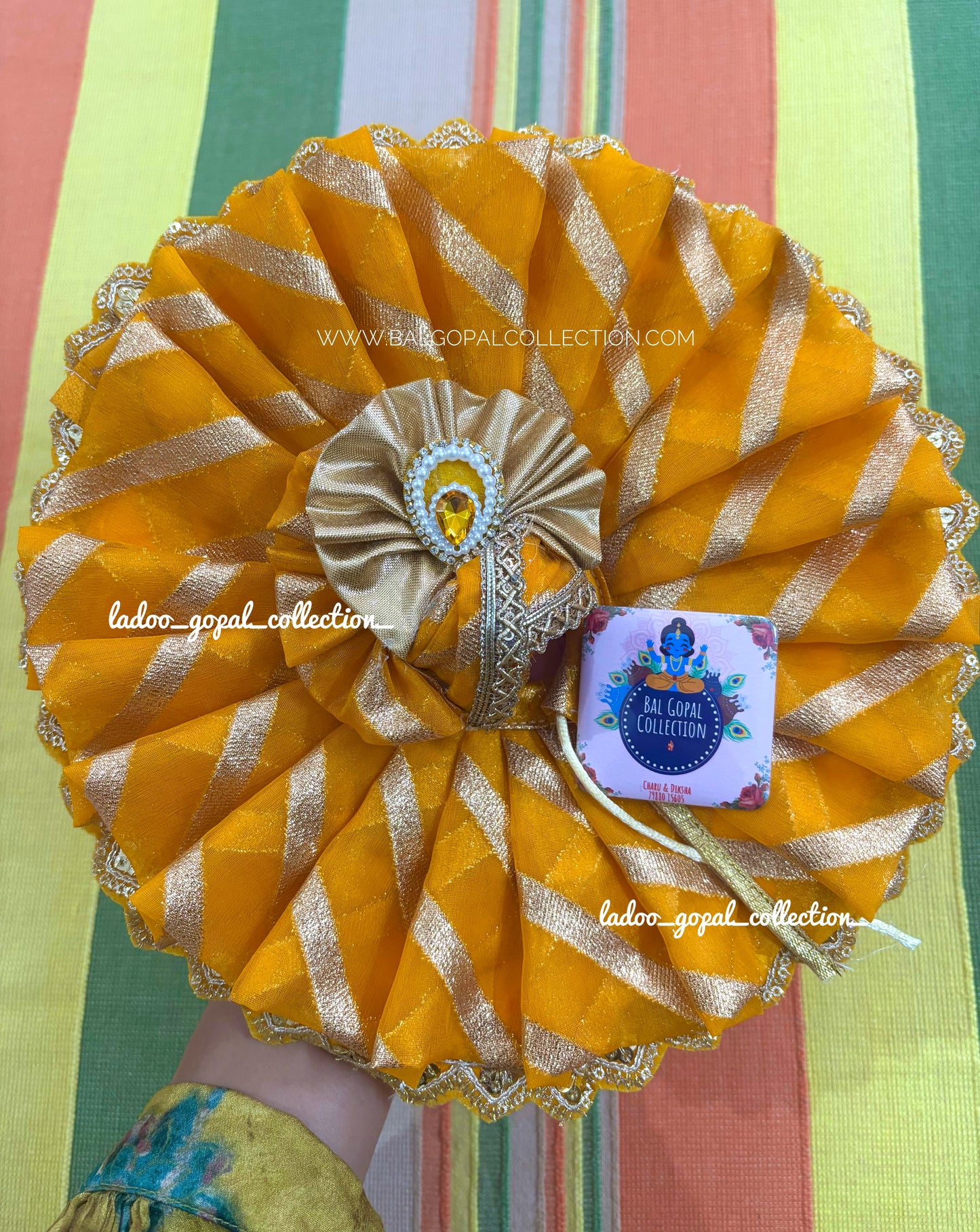 Summer lehriya poshak for laddu gopal