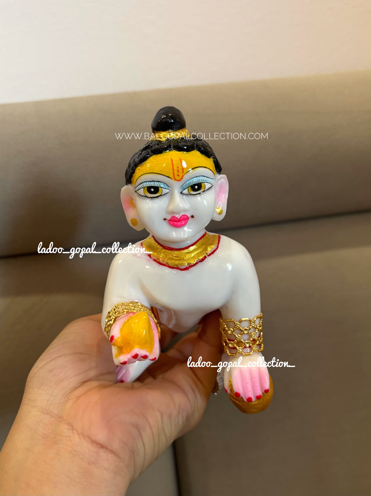 Golden bangles for laddu gopal size 4-6