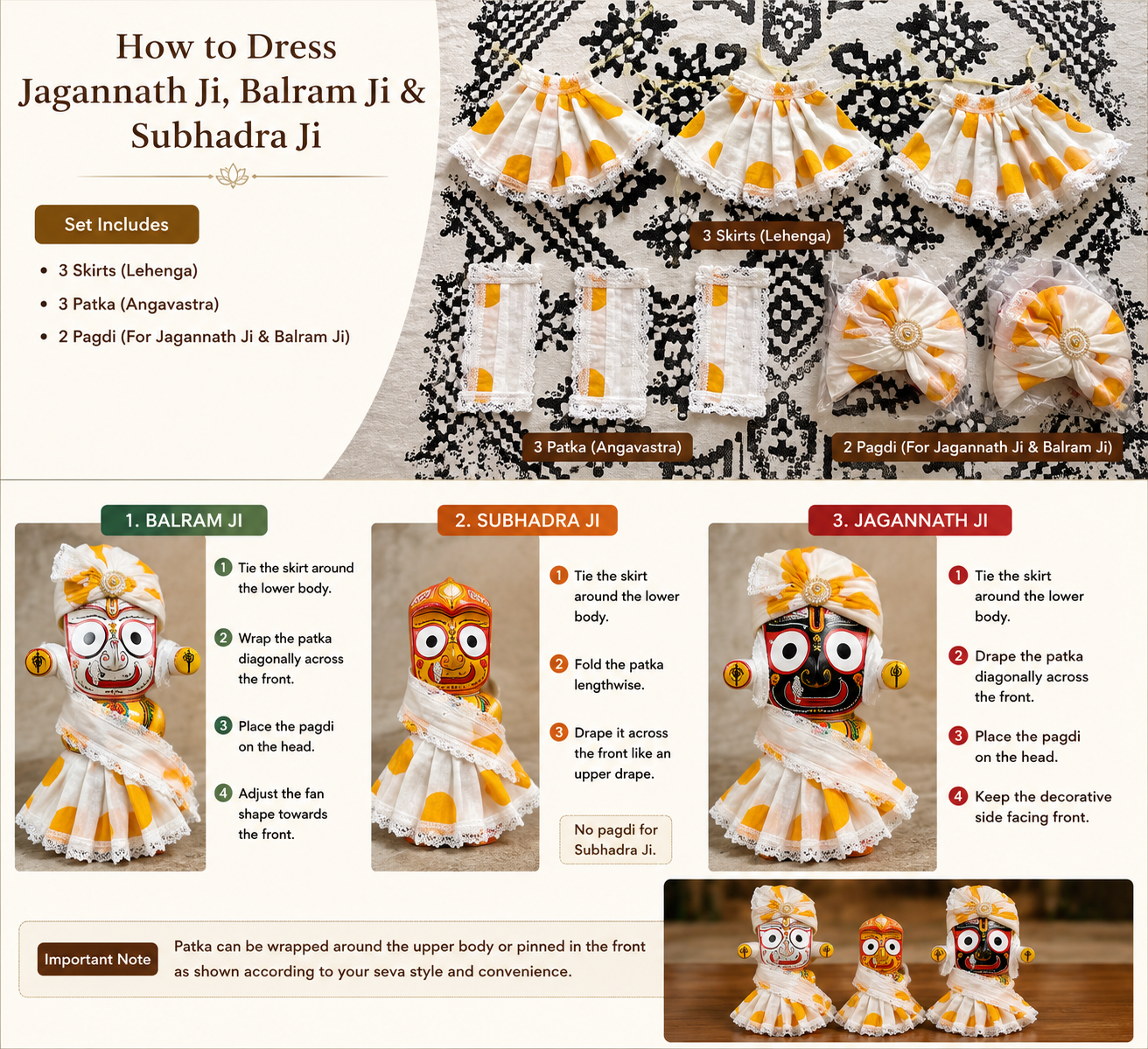 Premium Jagannath ji set