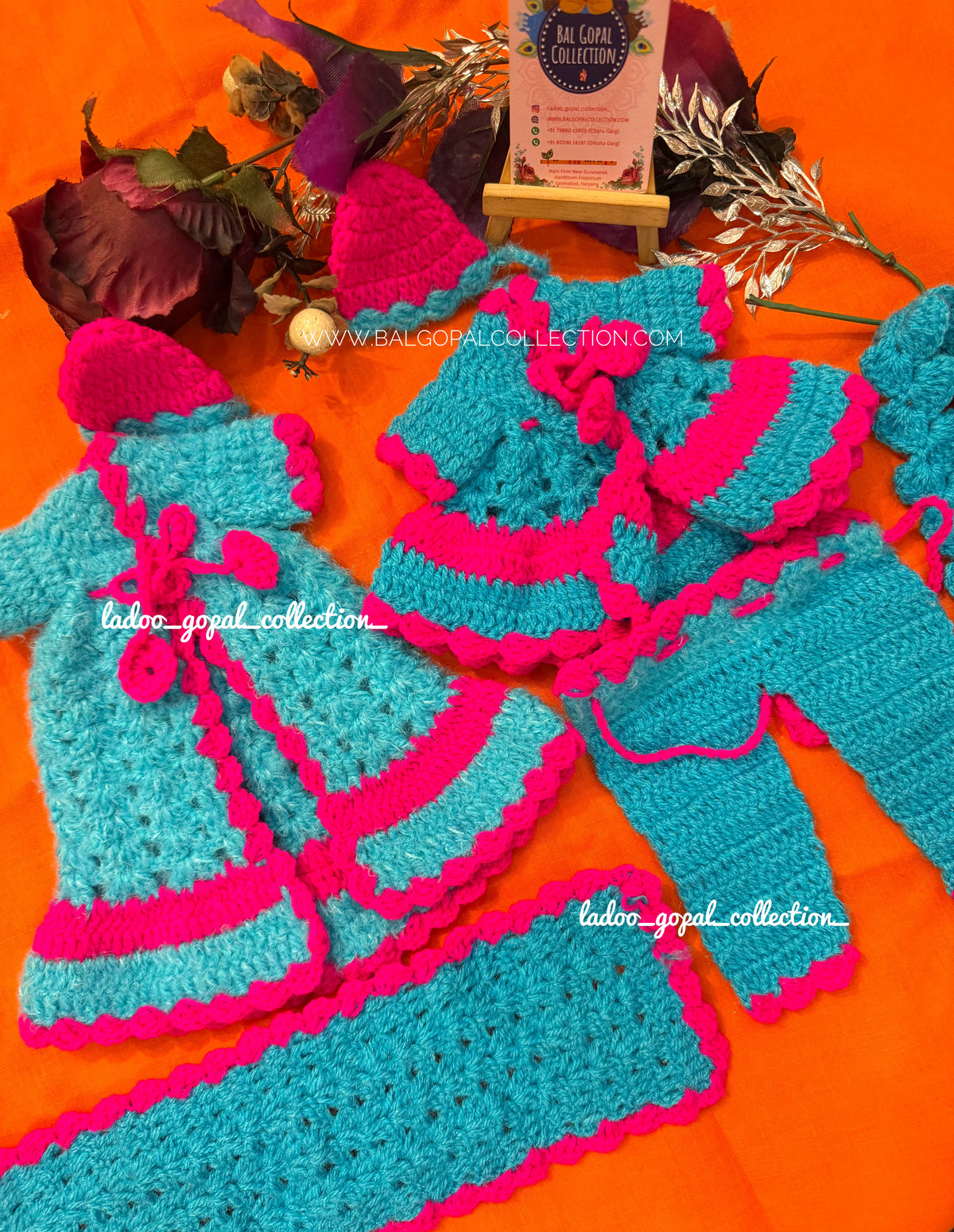 Woollen radha krishna poshak