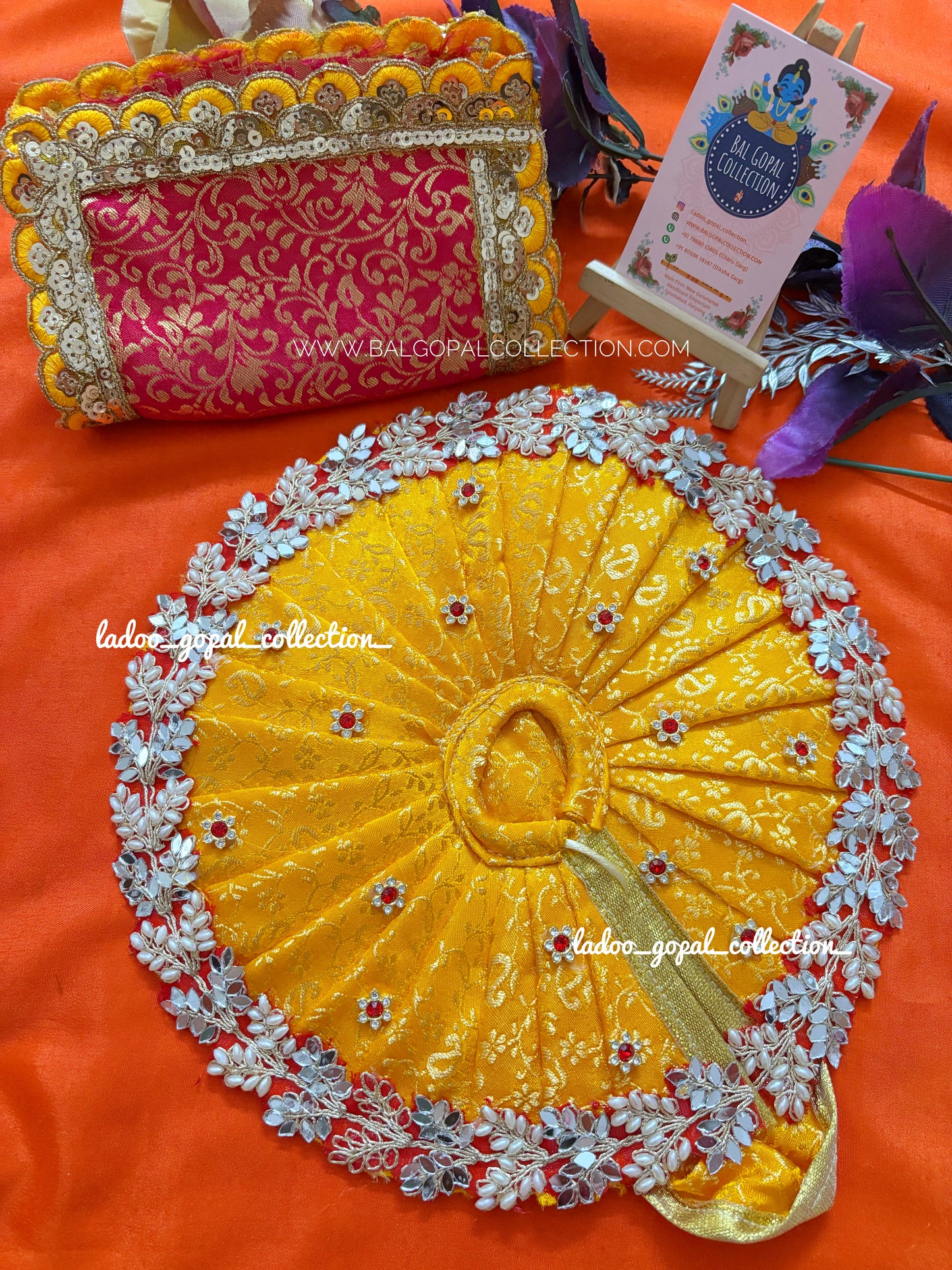 Diwali special yellow poshak for laddu gopal