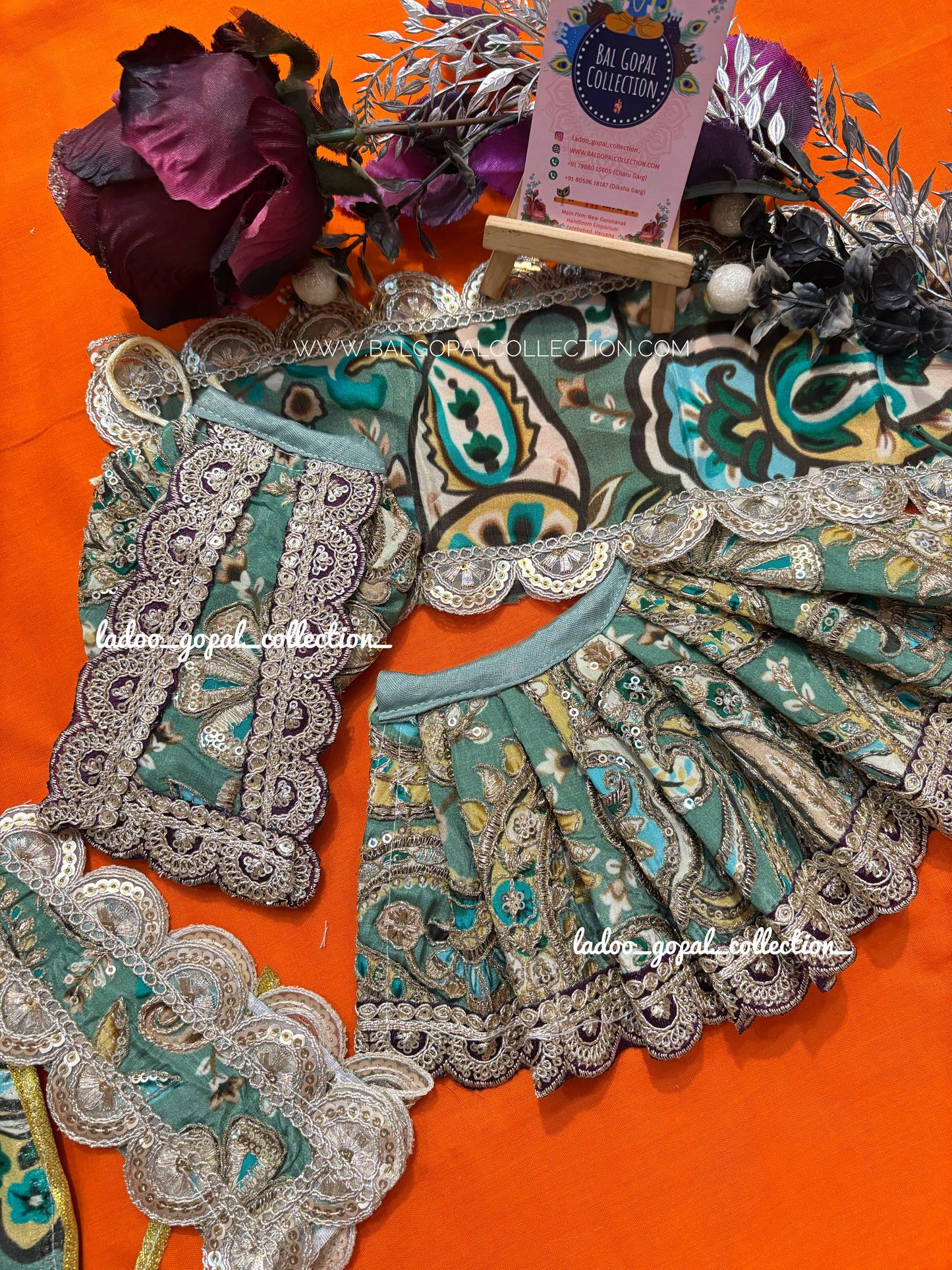 Premium Radha krishna poshak
