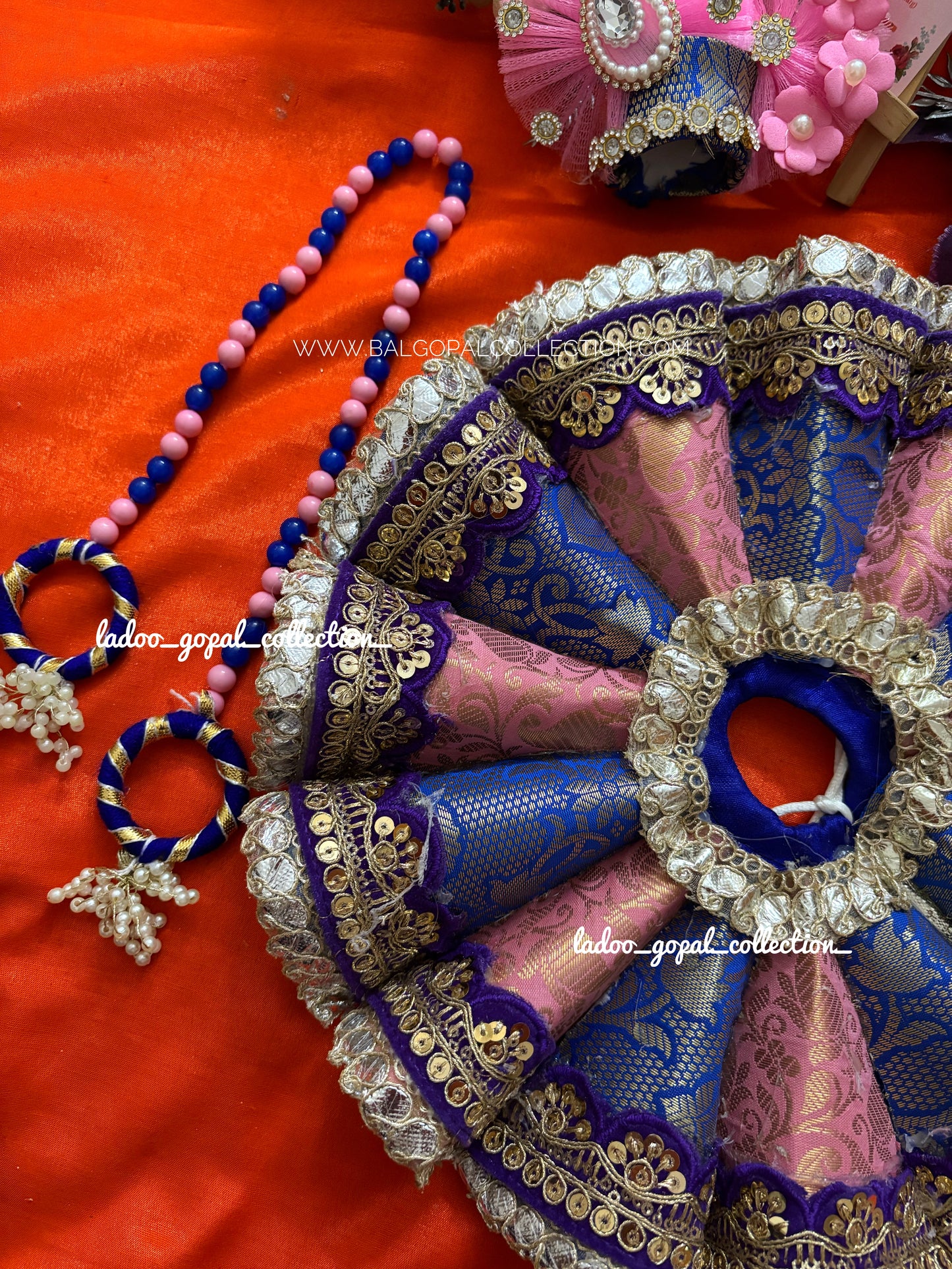 Cone dress with pagdi for laddu gopal