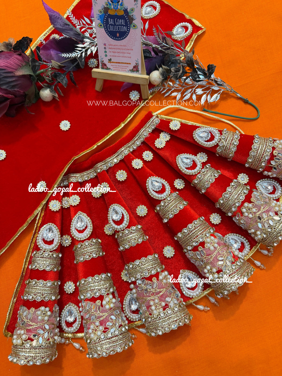 Premium red lehnga for mata rani