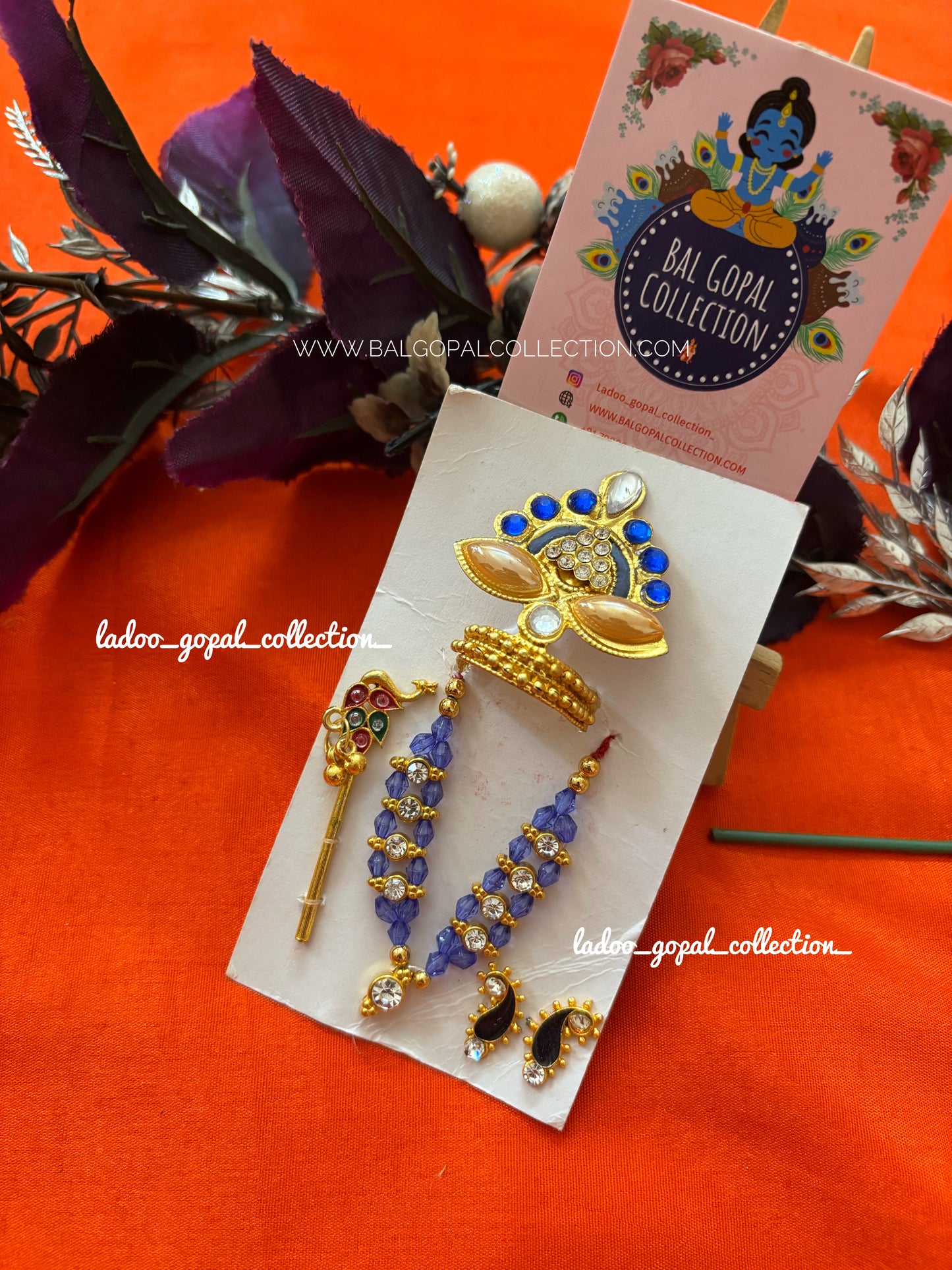 Mala mukut set for laddu gopal
