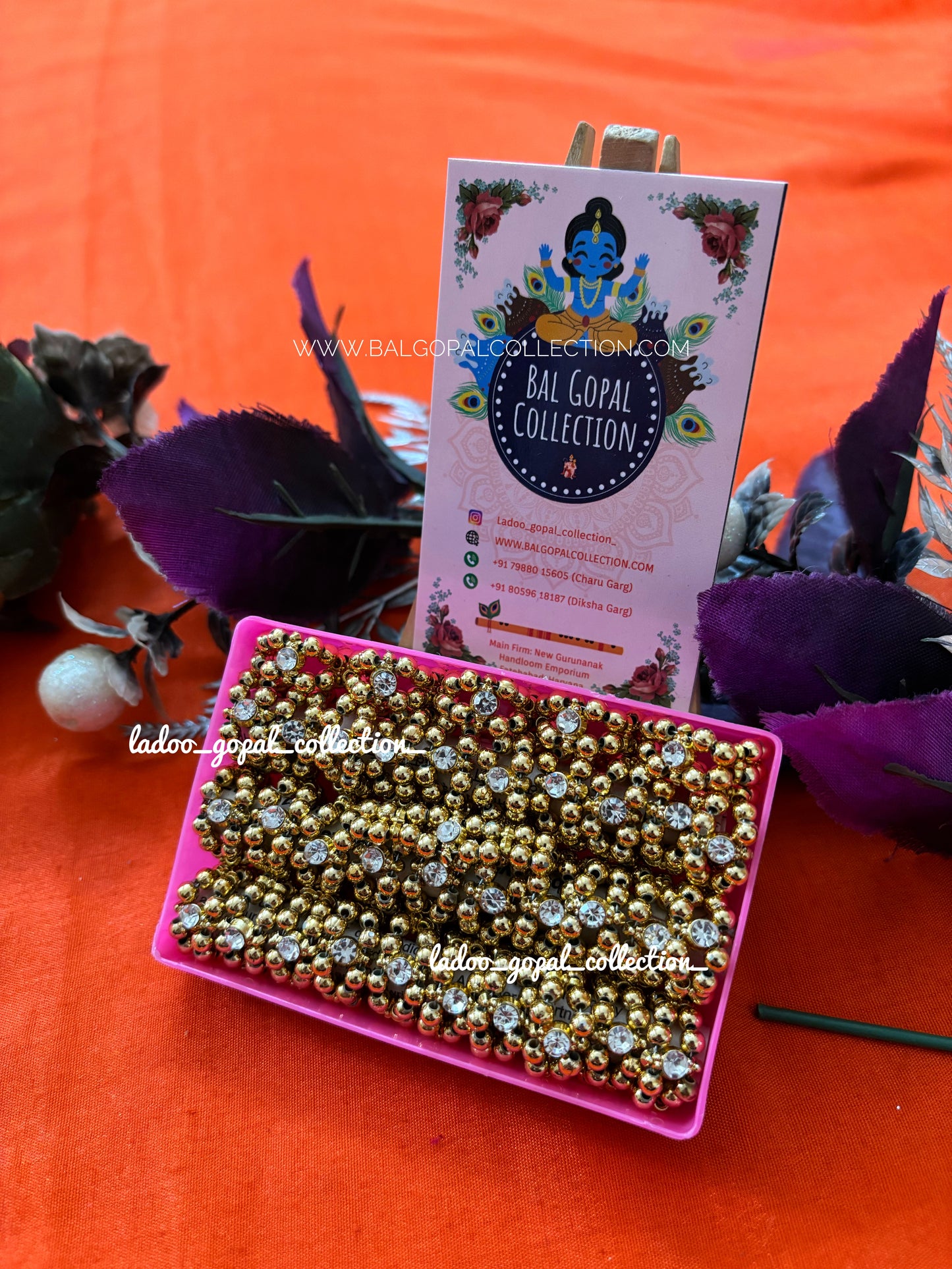 Golden bangles for laddu gopal size 0-1-2