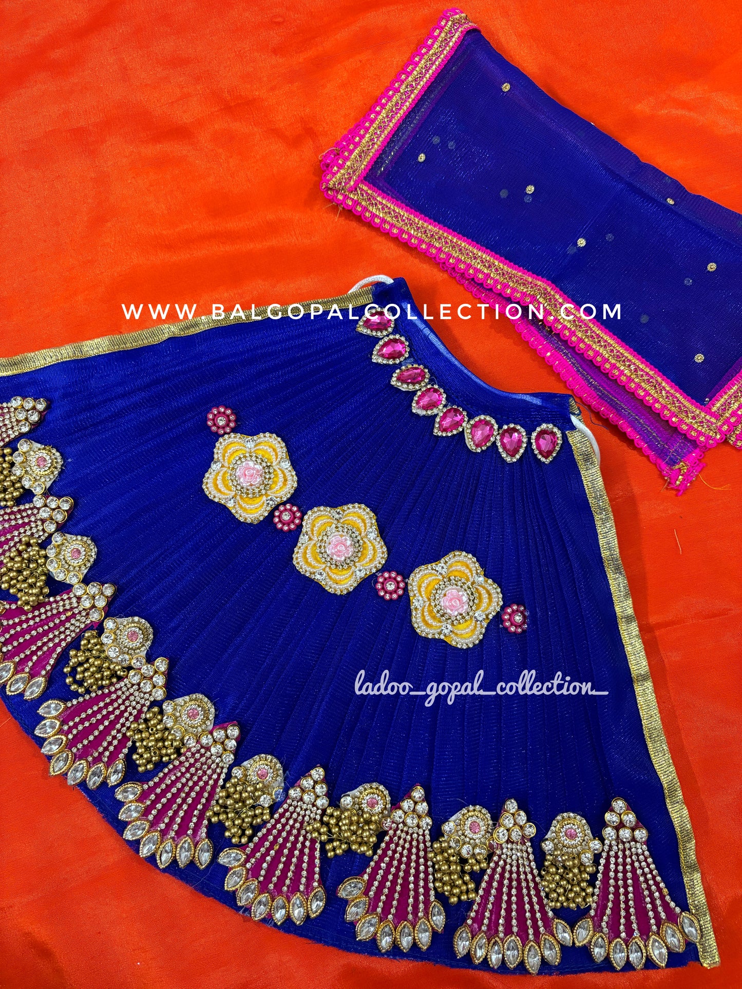 Lehnga patka for mata rani 10 inches