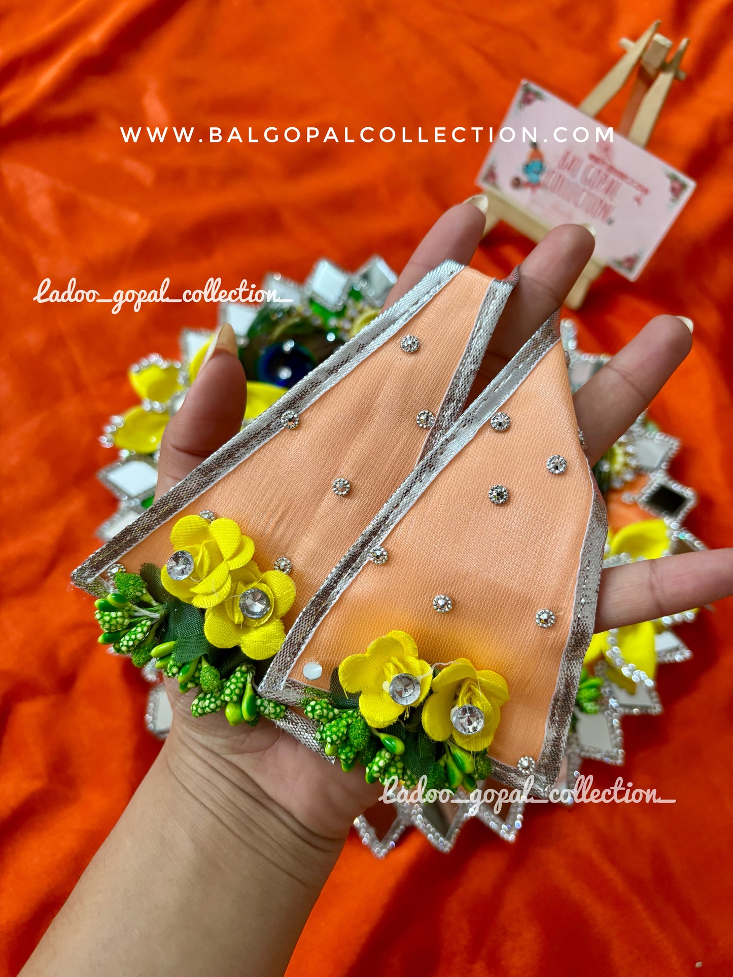 Heavy handwork poshak for laddu gopal size 6
