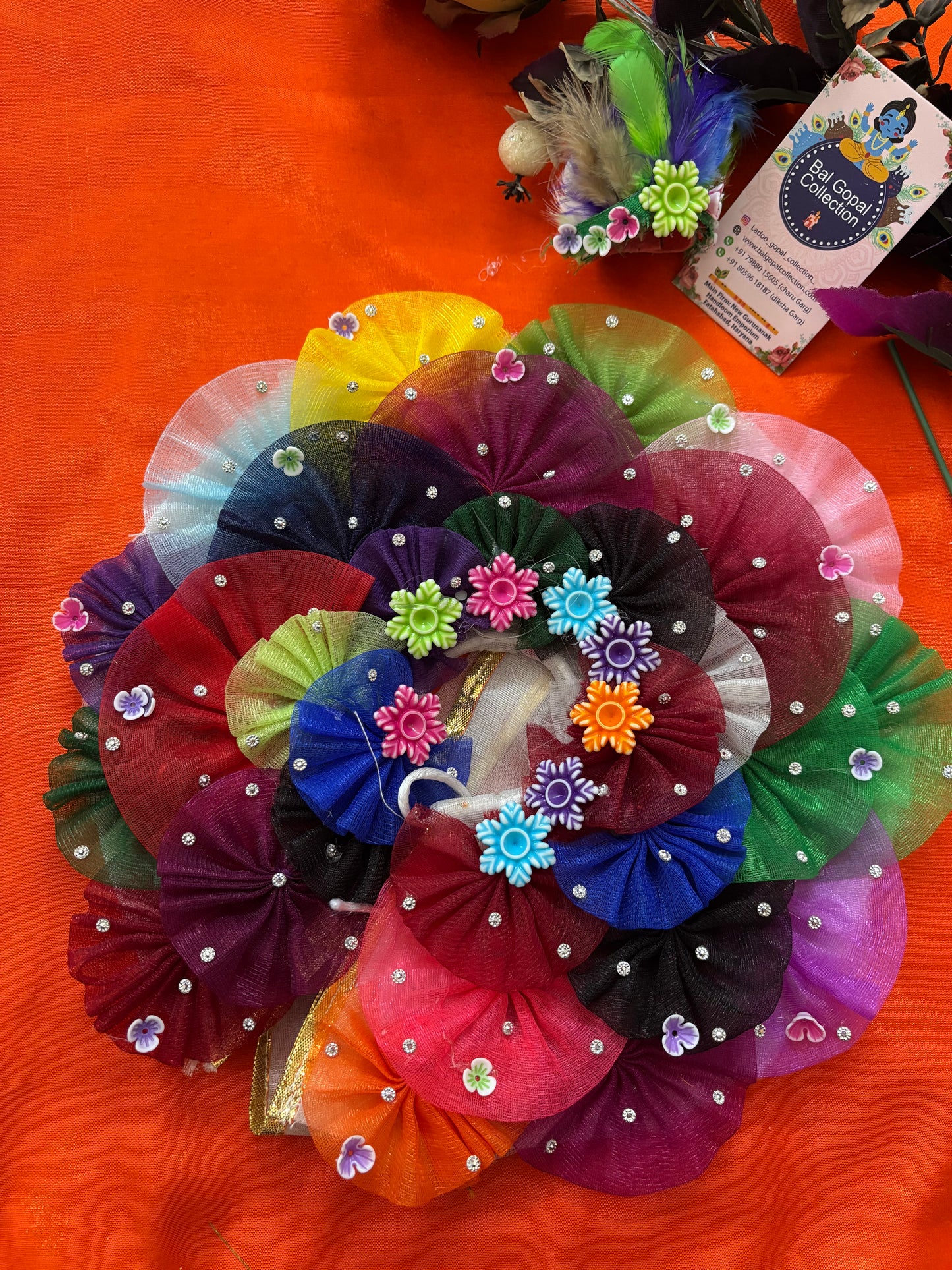 Colorful poshak with pagdi for laddu gopal/ radha rani