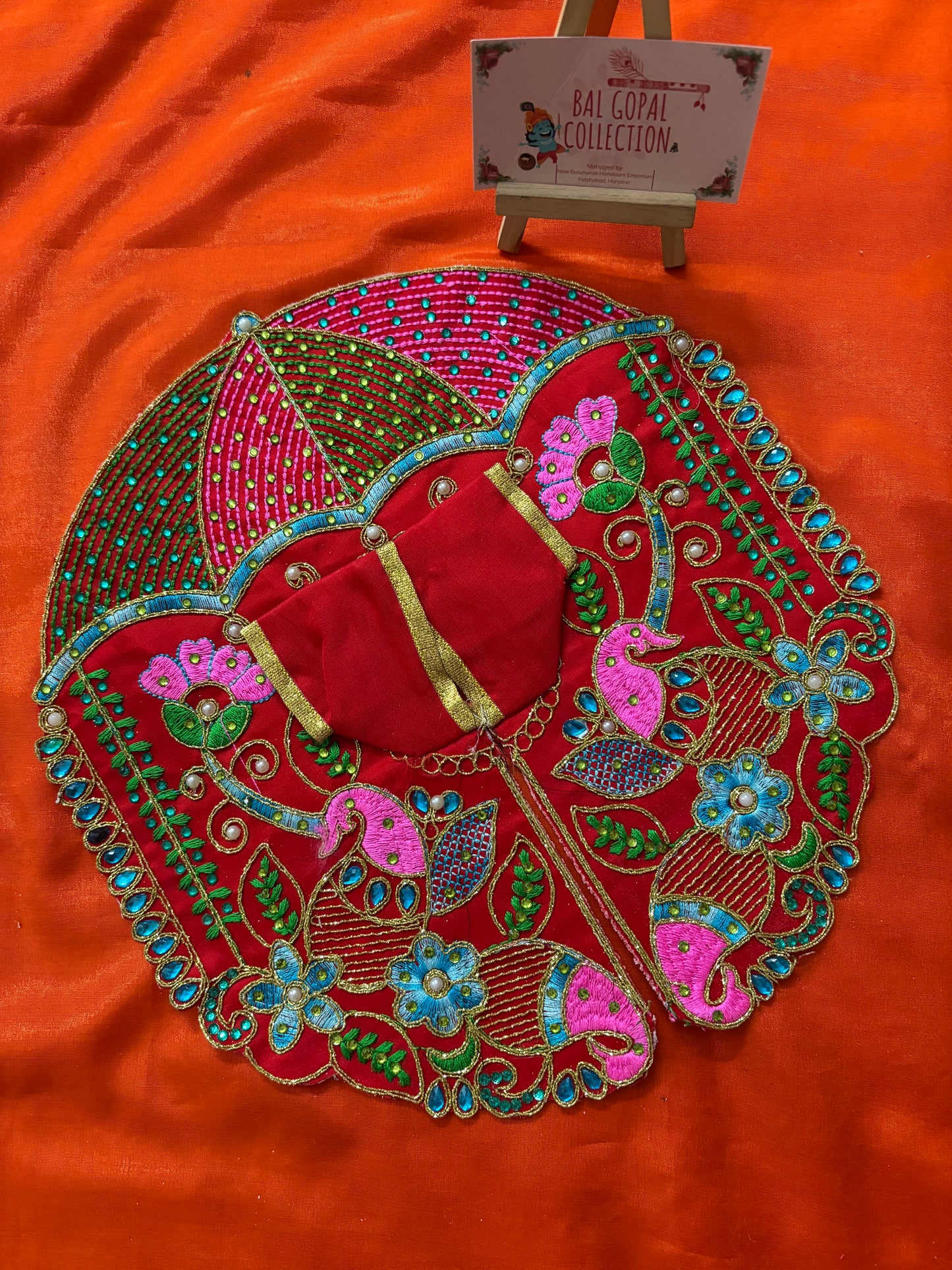 Summer peacock poshak for laddu gopal