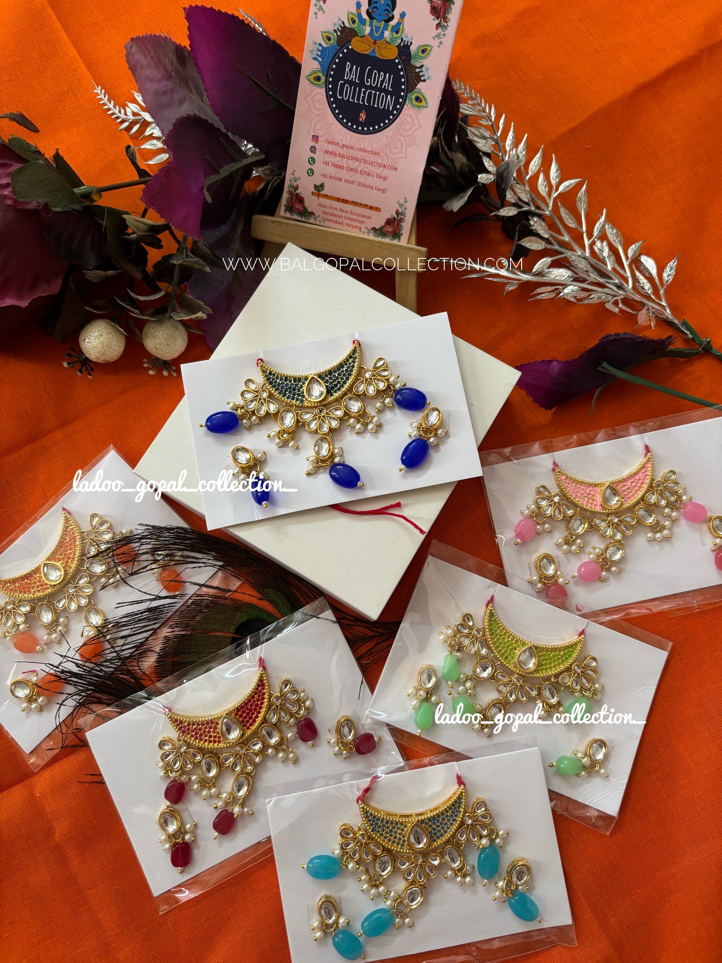 Meenakari mala for laddu gopal size 3-4-5