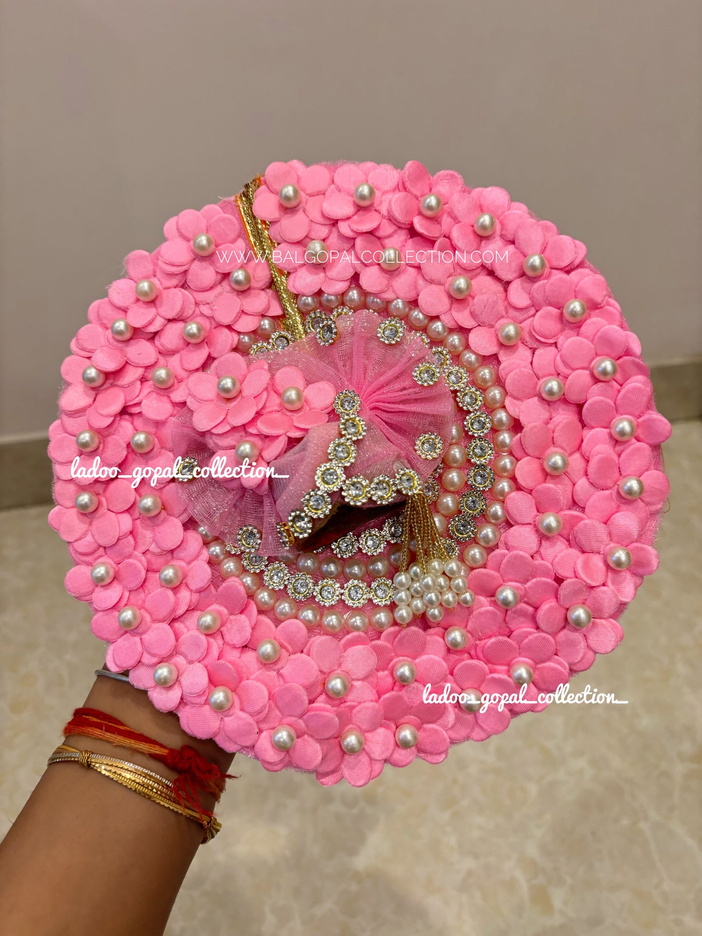 Pink poshak for laddu gopal