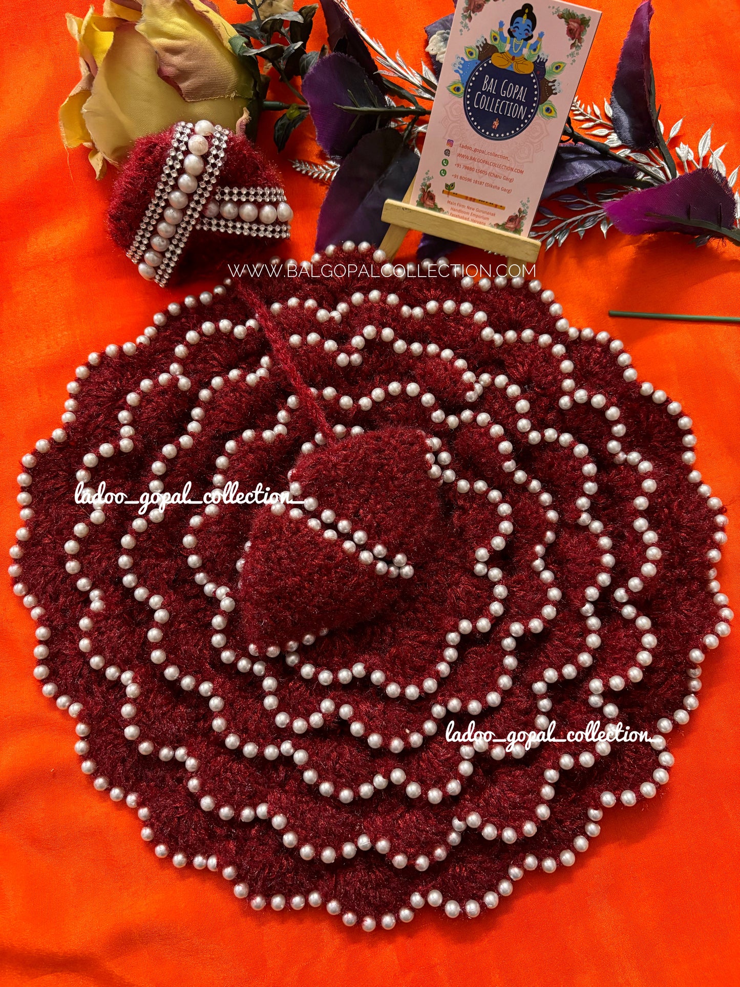 Heavy pearl woollen poshak size 6-7