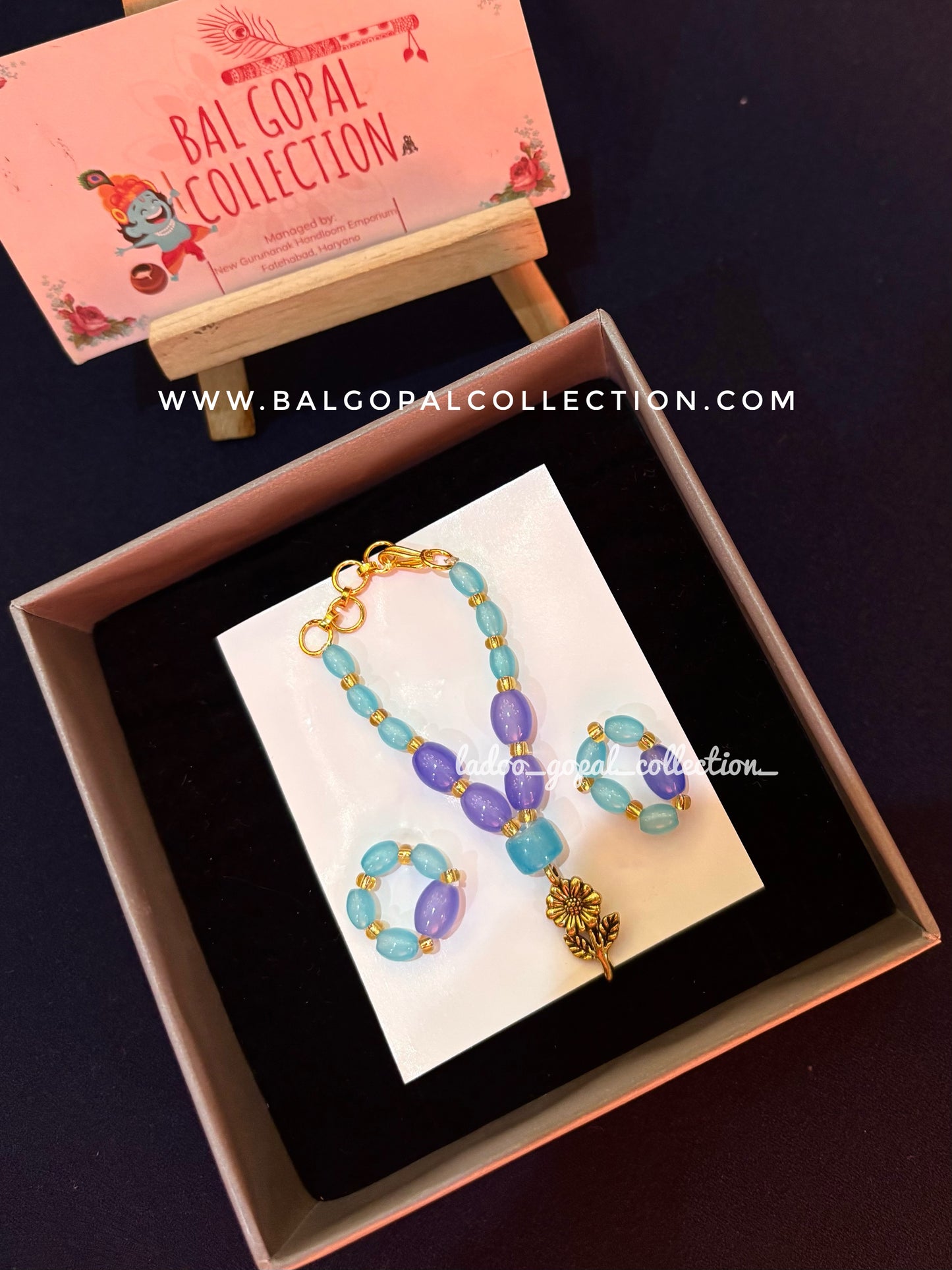 Laddu gopal mala with bangles size 3-4-5