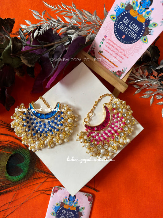 Premium kundan moti mala for laddu gopal size 4-5-6-7