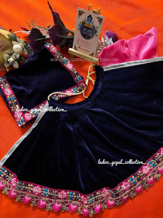 Velvet Radha-krishna Poshak (RK Set)