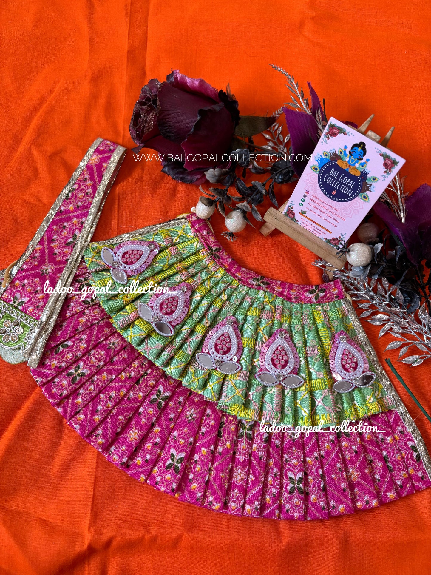 Heavy mata rani lehnga + patka