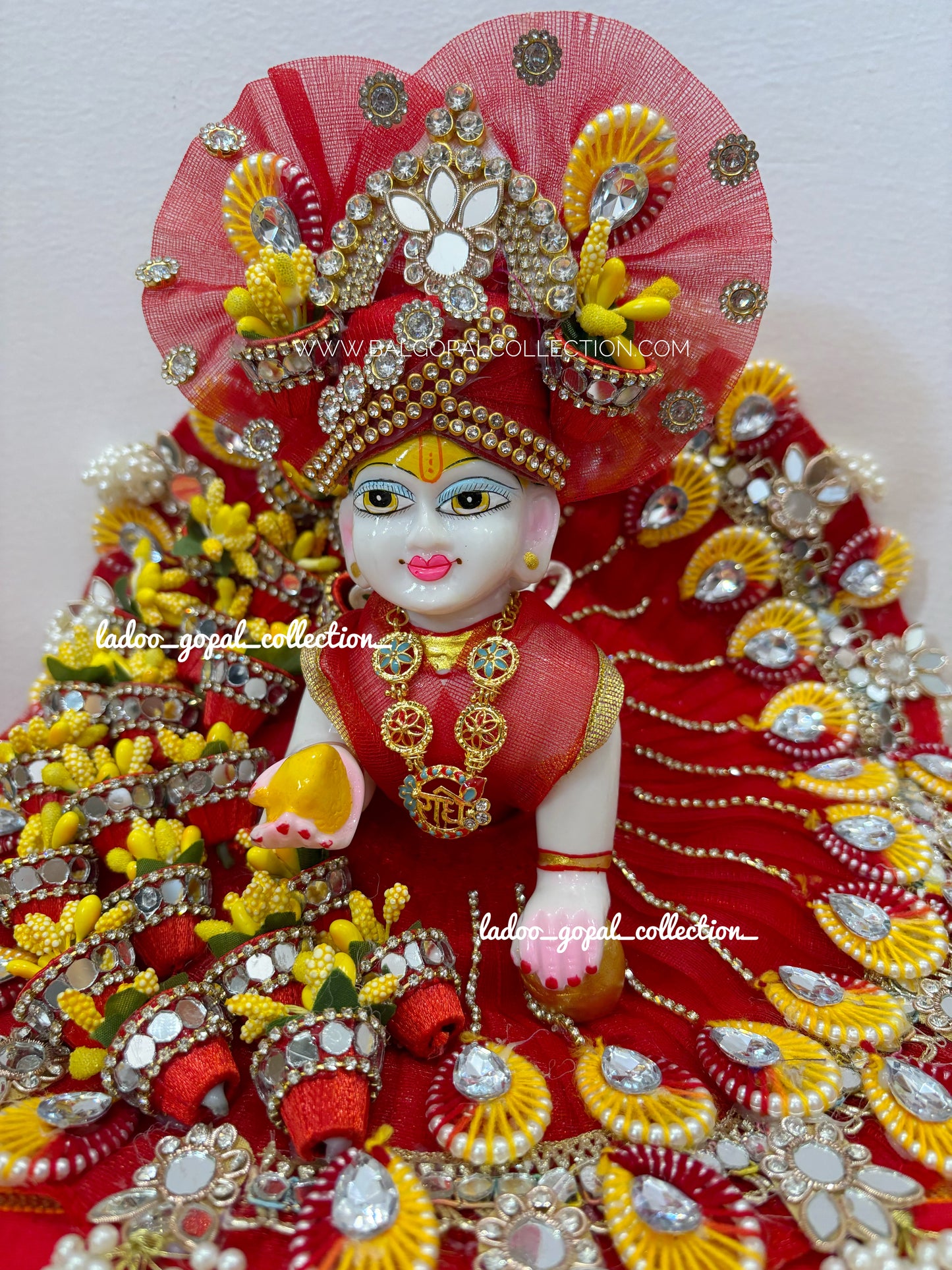 Premium Laddu Gopal Poshak with Pagdi
