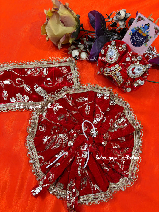 Heavy velvet poshak for laddu gopal